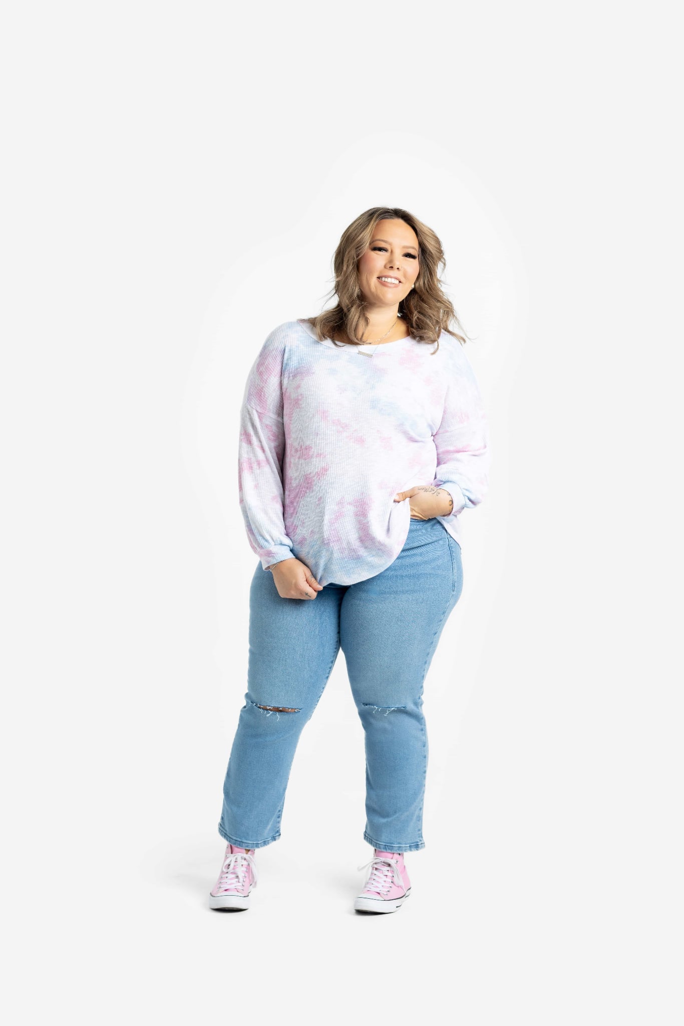 Carla 3/4 Seamed Top