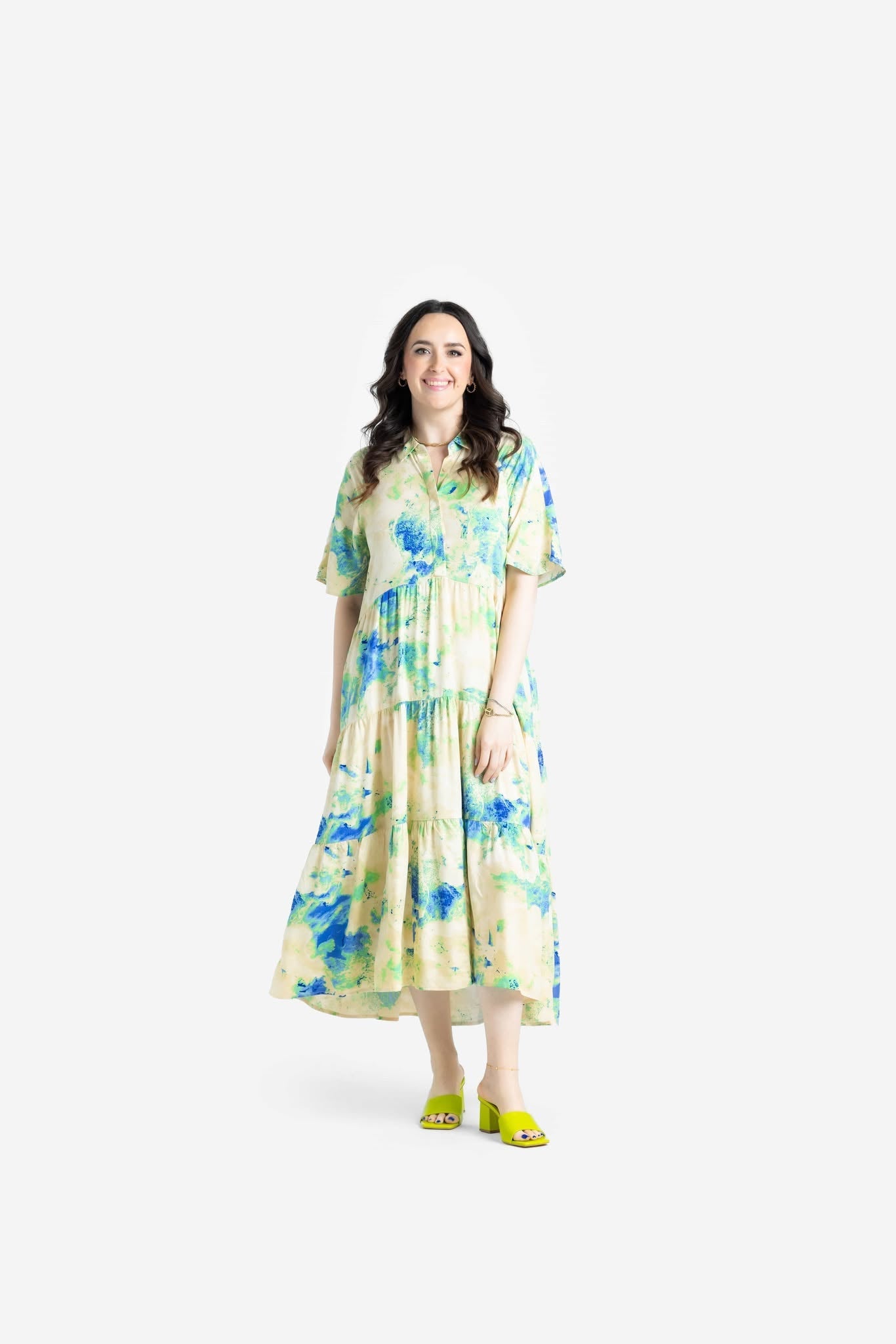 Helene Tiered Midi Dress