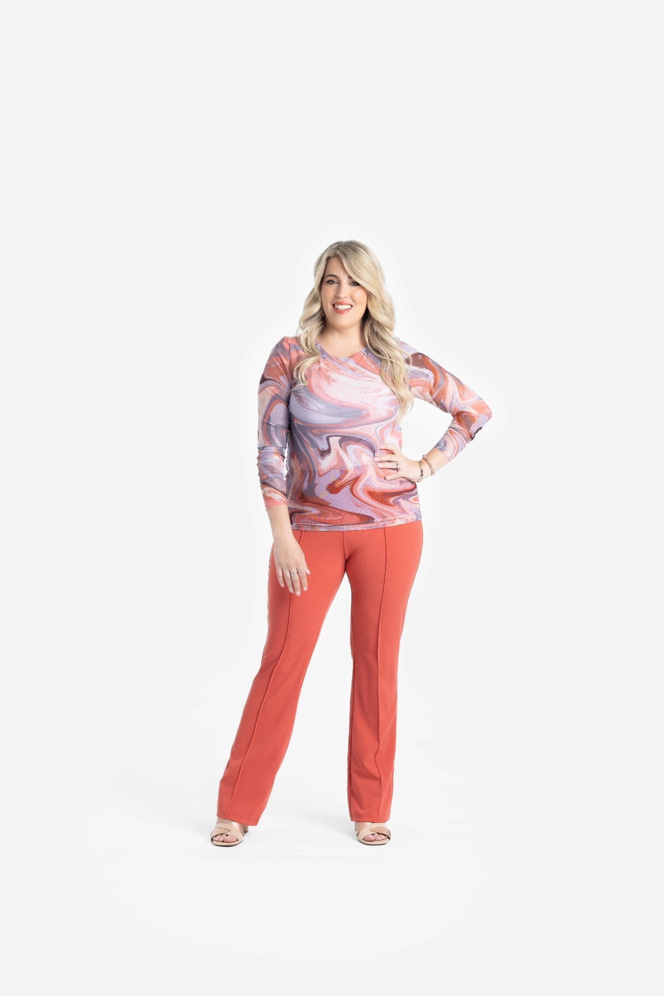 May Long Sleeve Mesh Top