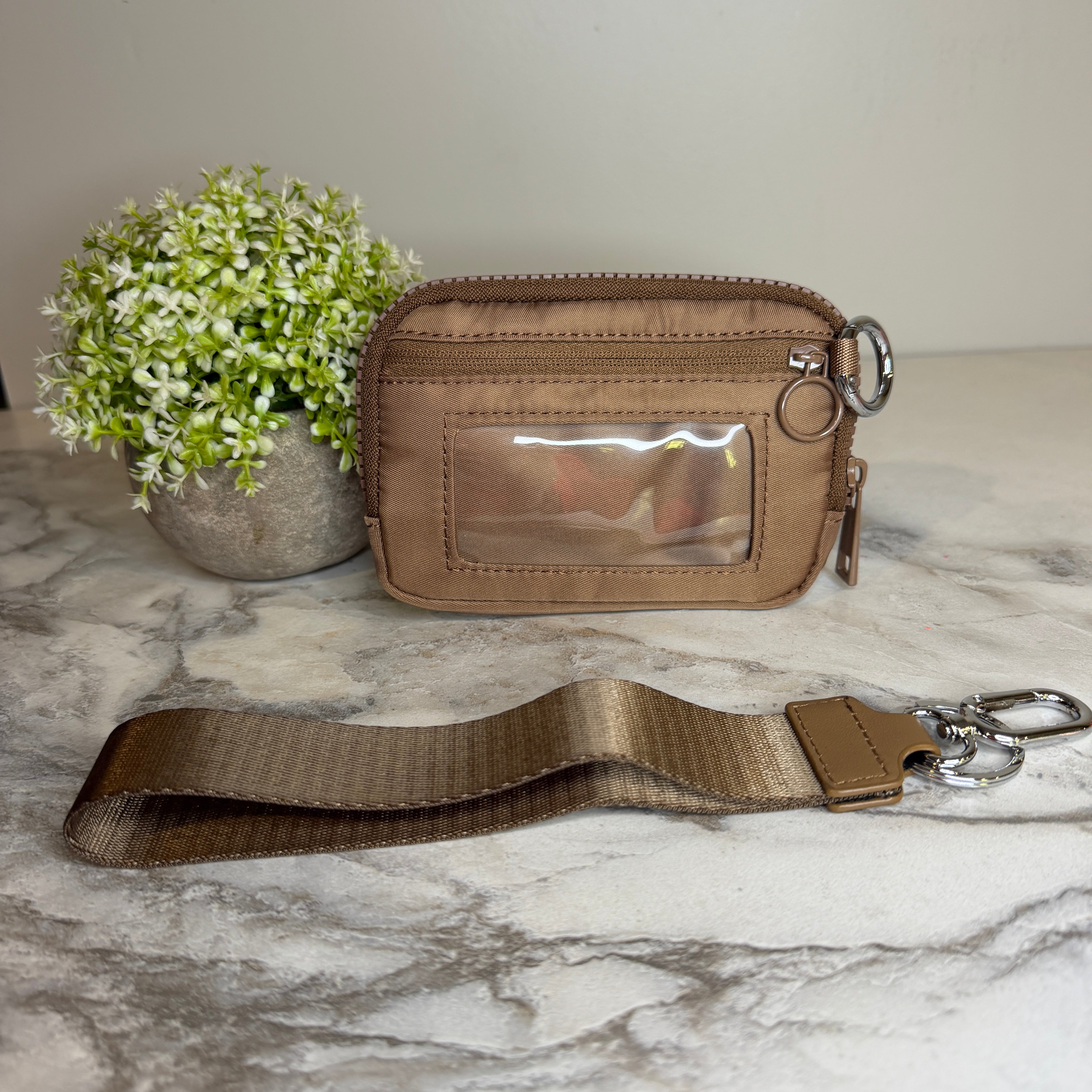 Rue - Nylon Wristlet Wallet - Chocolate
