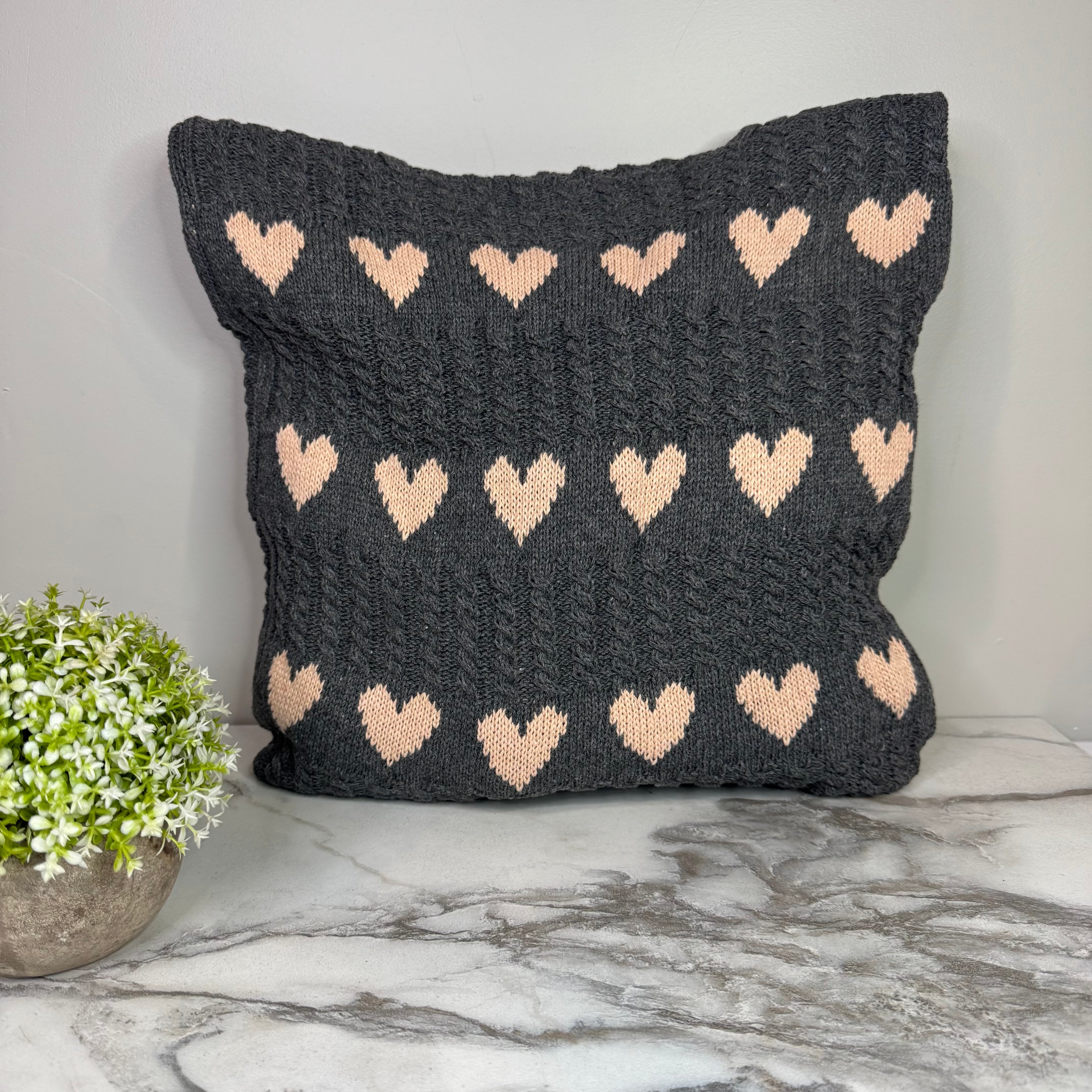 Heart Tote Bag - Knit Sweater