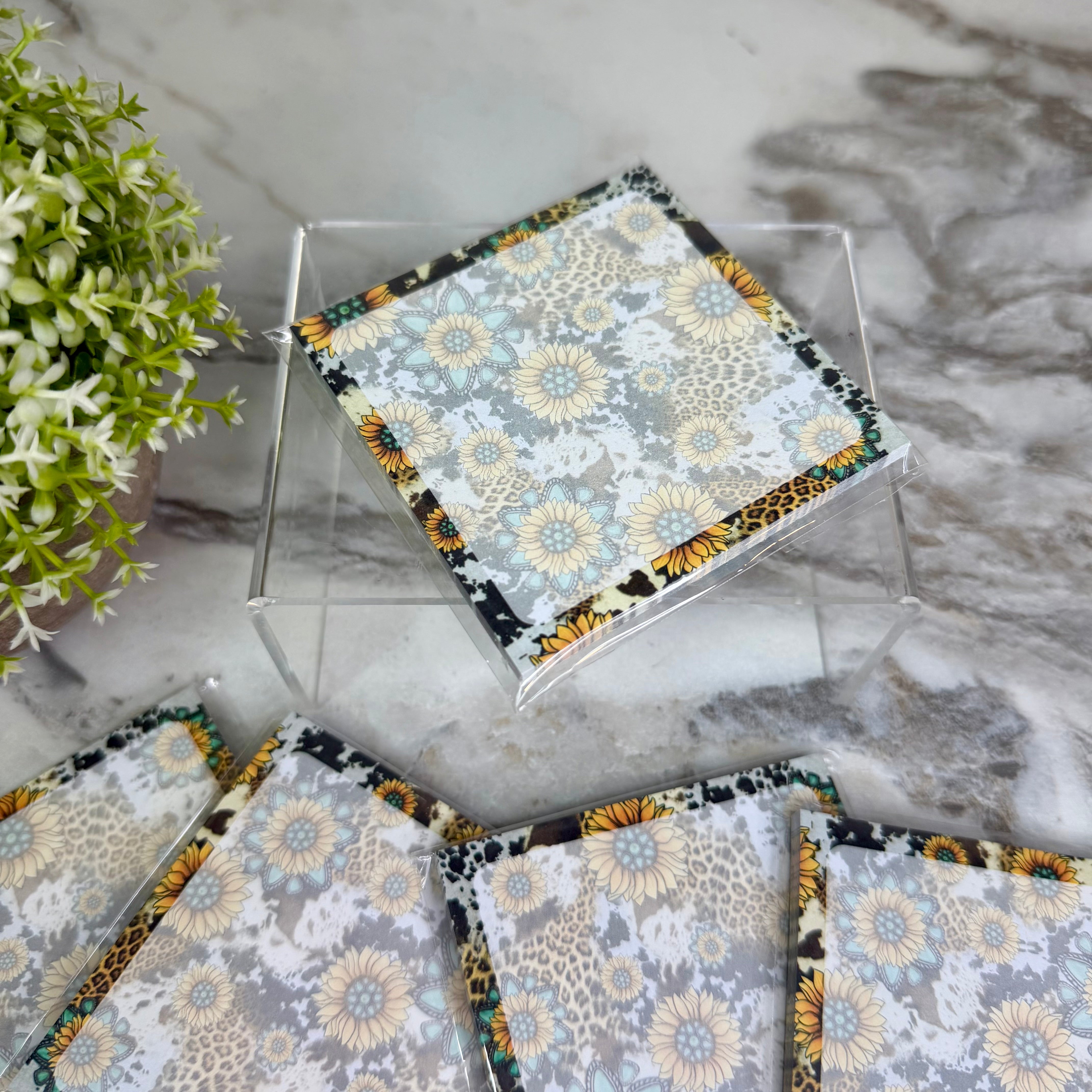 The Sticky Note Collection - Turquoise Sunflower