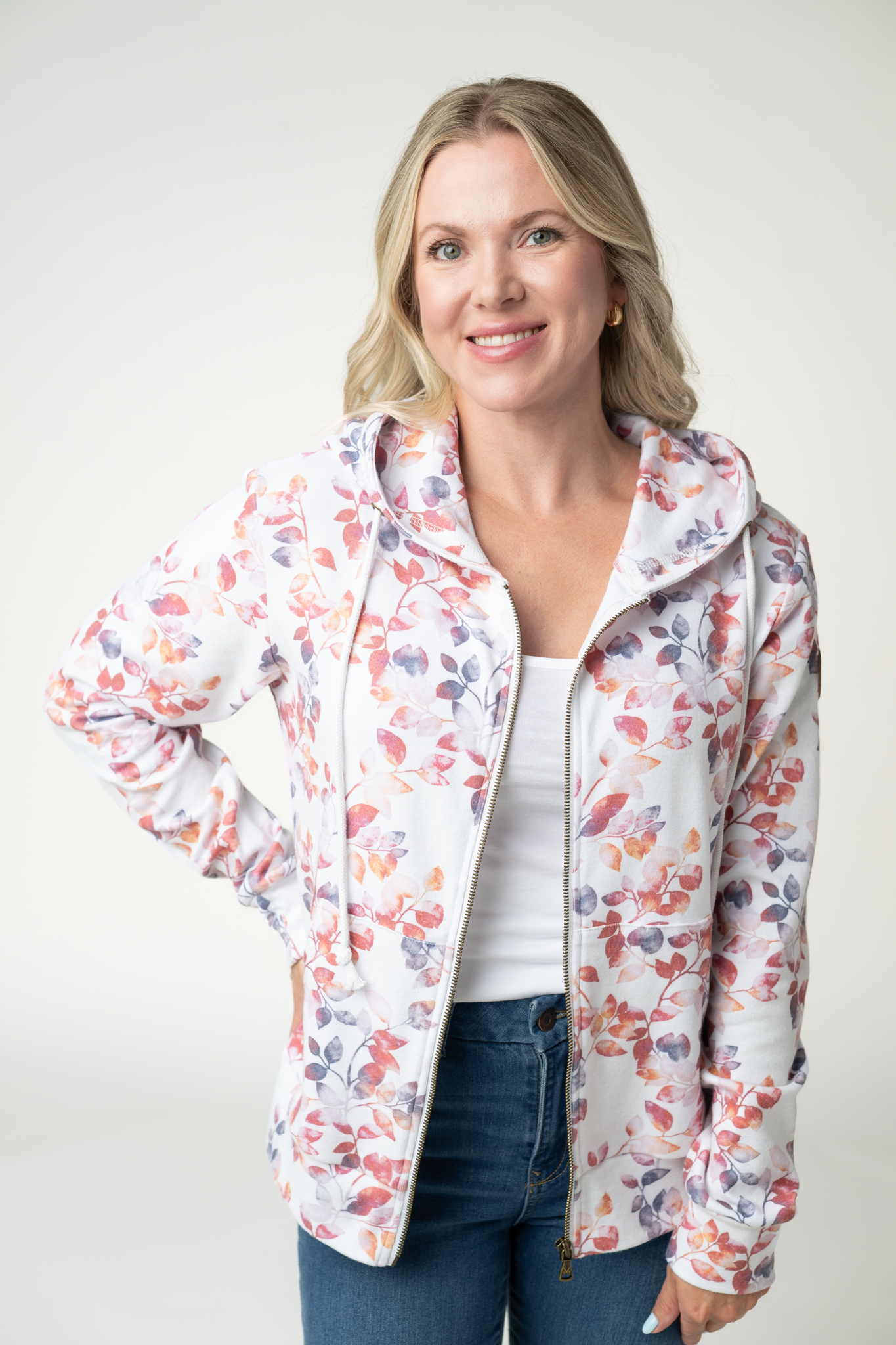 IN STOCK Fullzip Hoodie - Autumn Watercolor