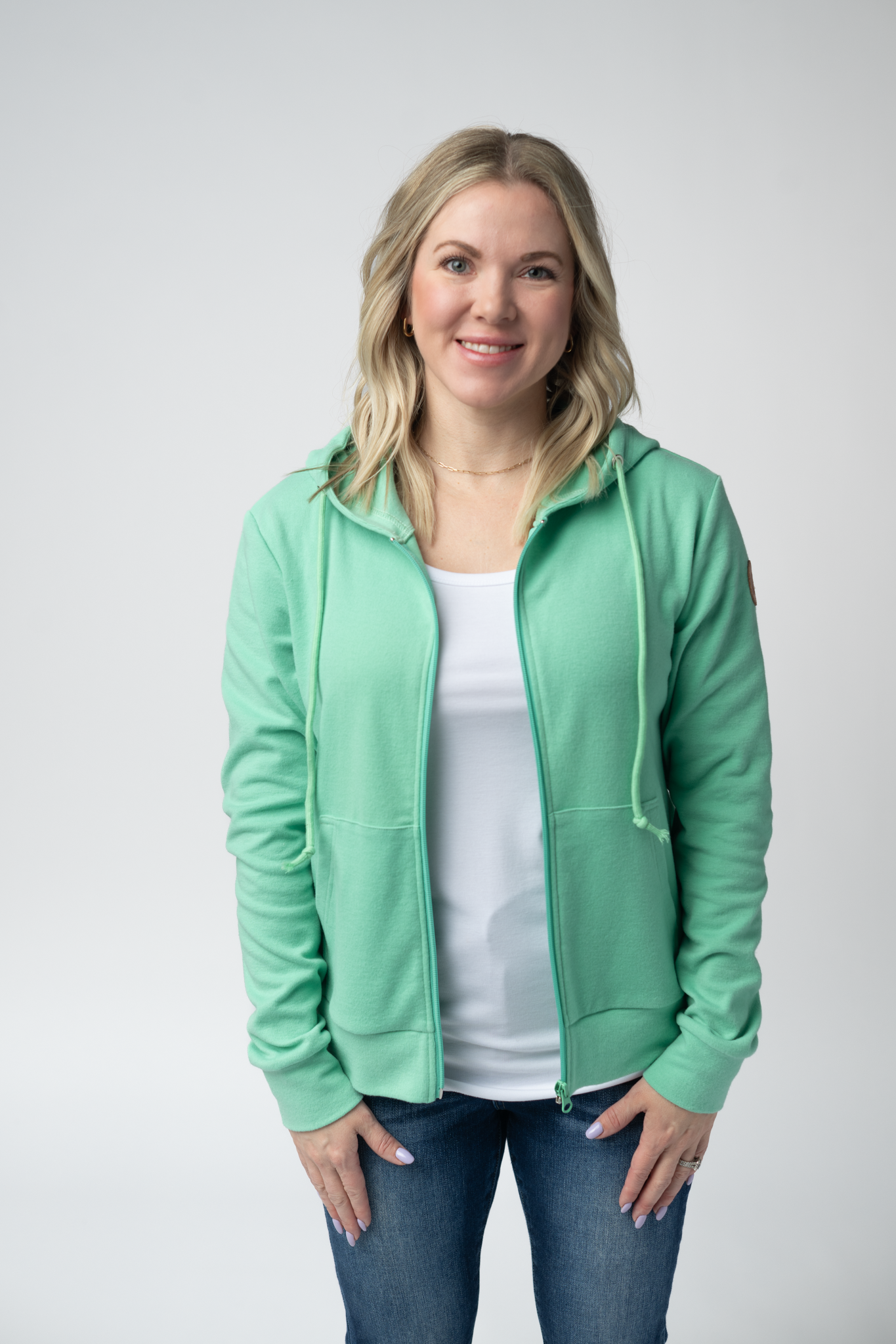 IN STOCK Fullzip Hoodie - Aquamarine FINAL SALE