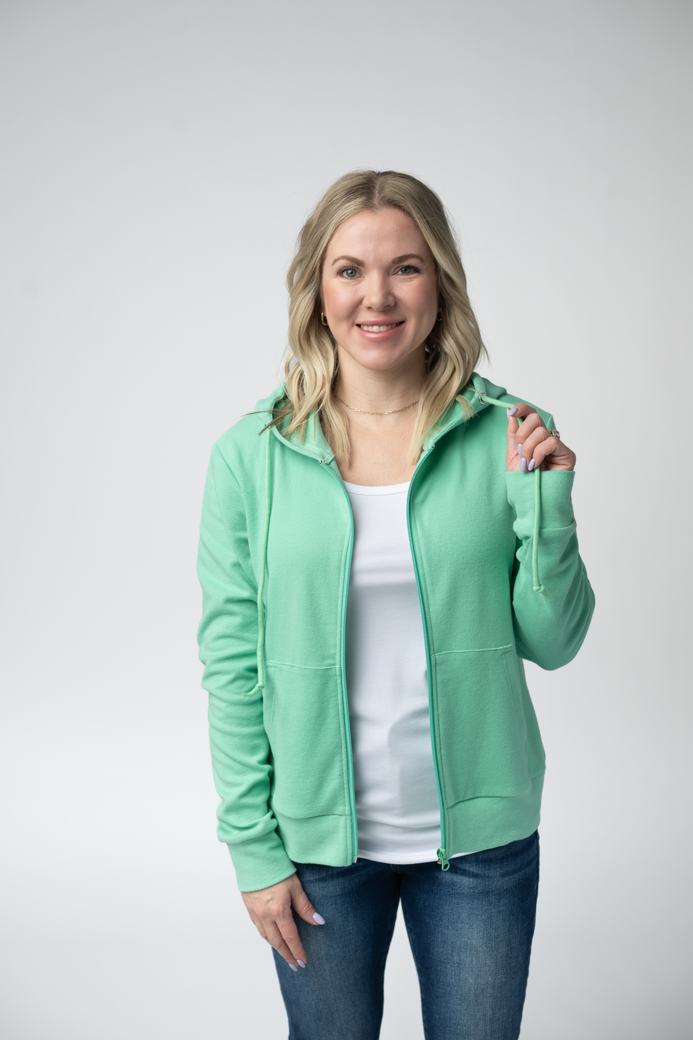 IN STOCK Fullzip Hoodie - Aquamarine FINAL SALE