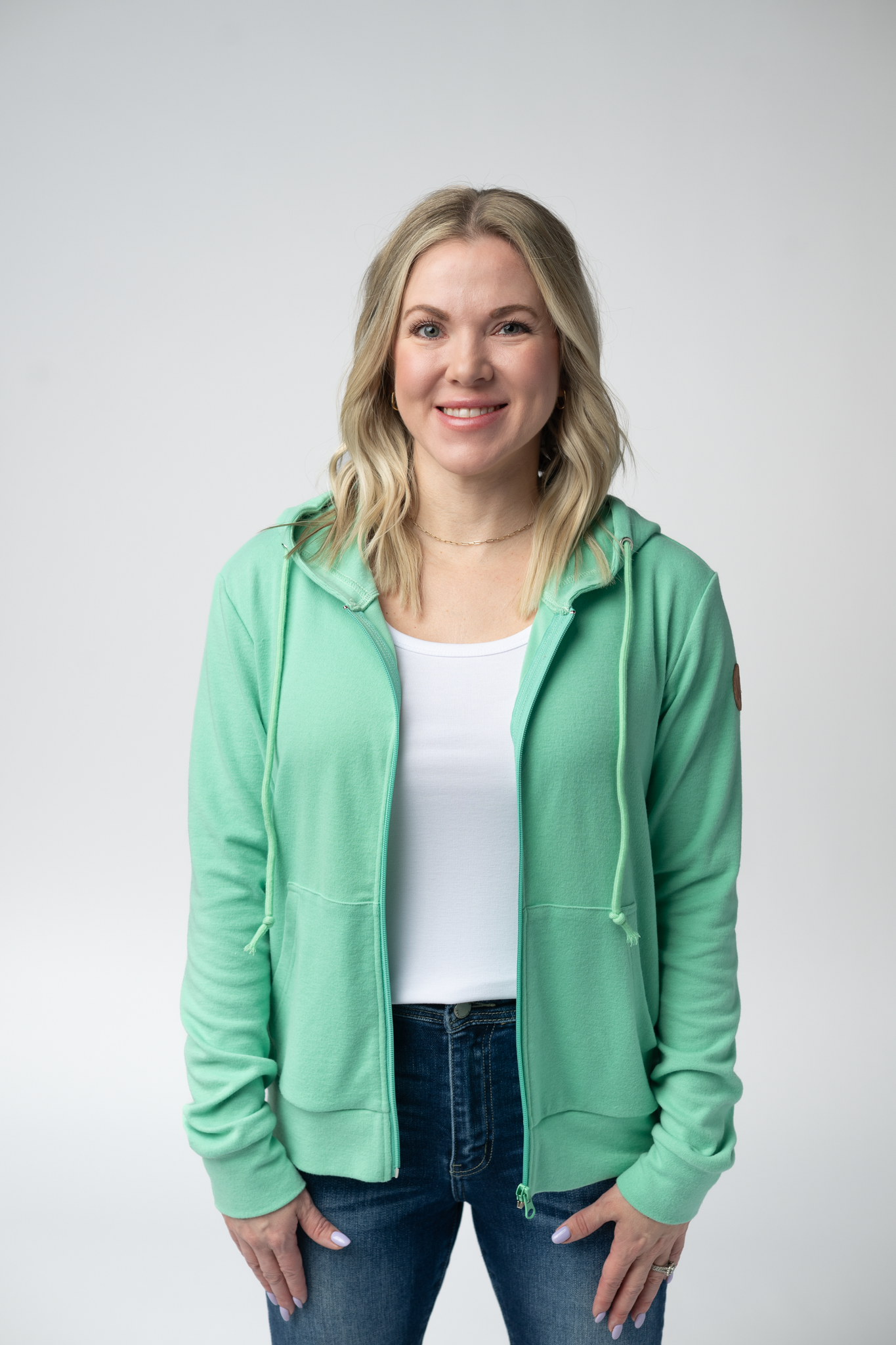 IN STOCK Fullzip Hoodie - Aquamarine FINAL SALE