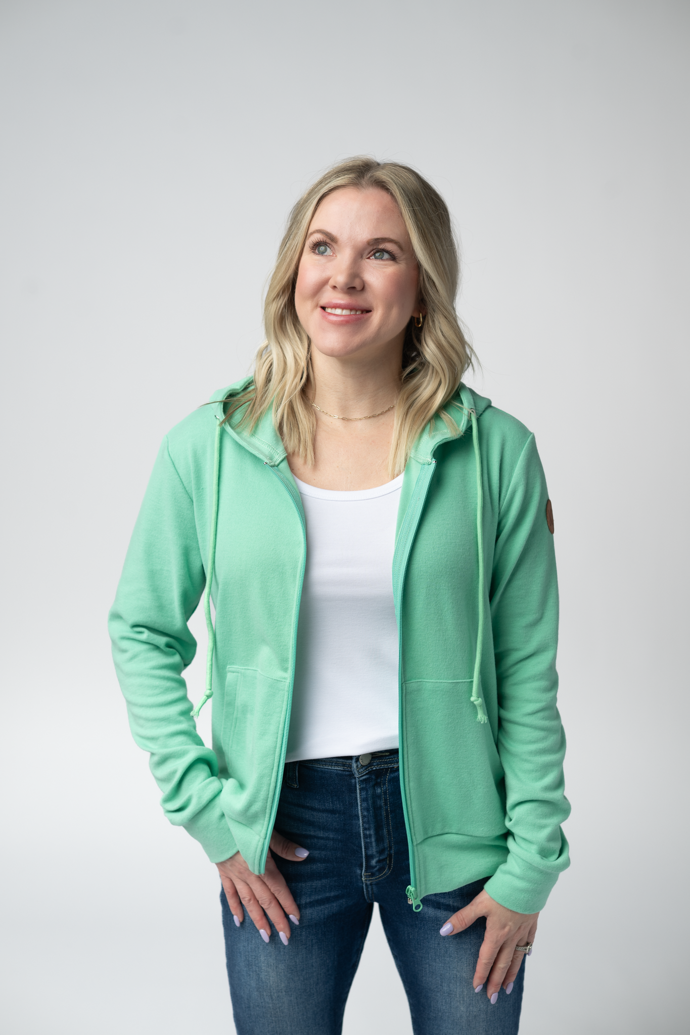 IN STOCK Fullzip Hoodie - Aquamarine FINAL SALE