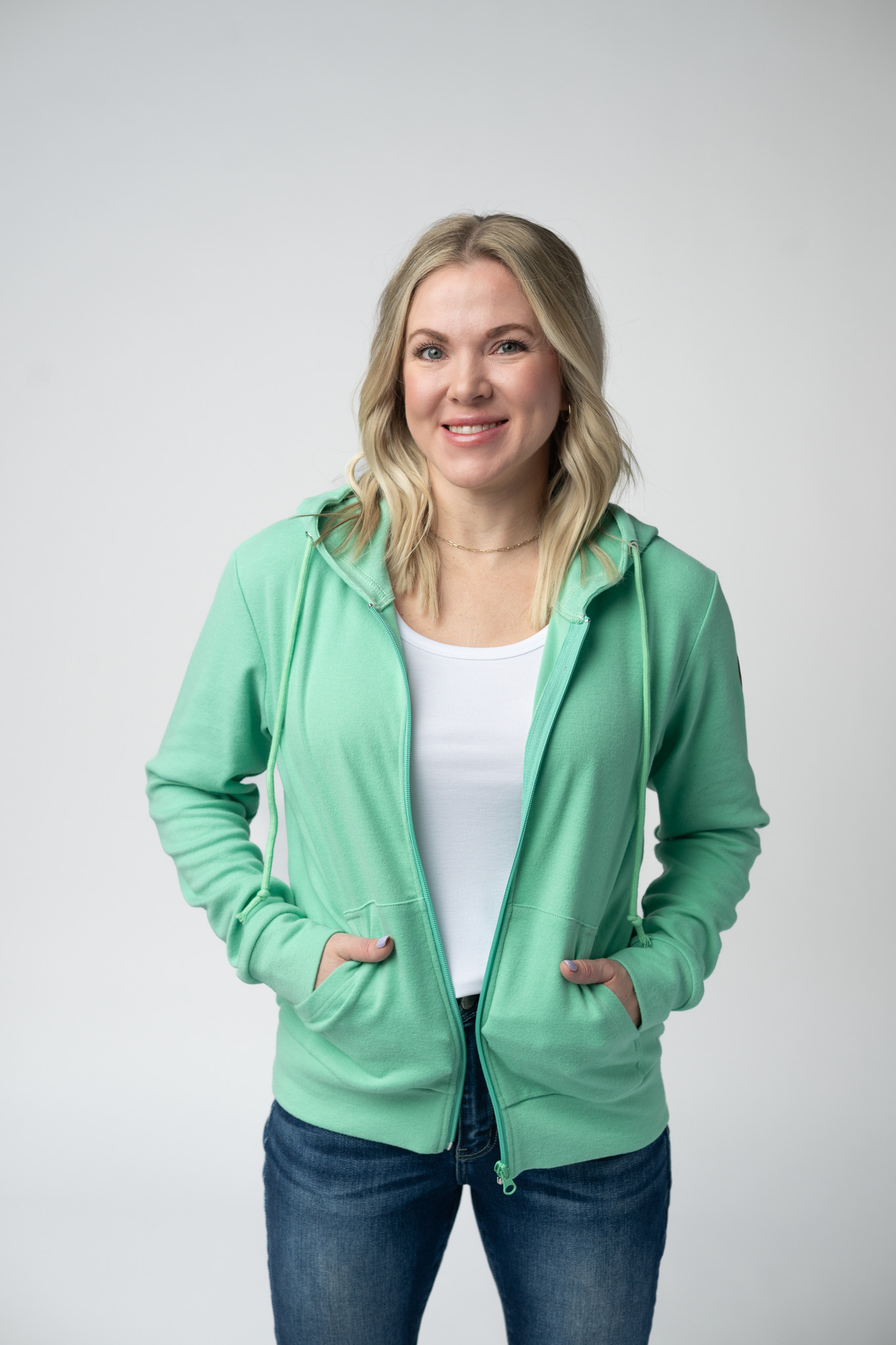 IN STOCK Fullzip Hoodie - Aquamarine FINAL SALE