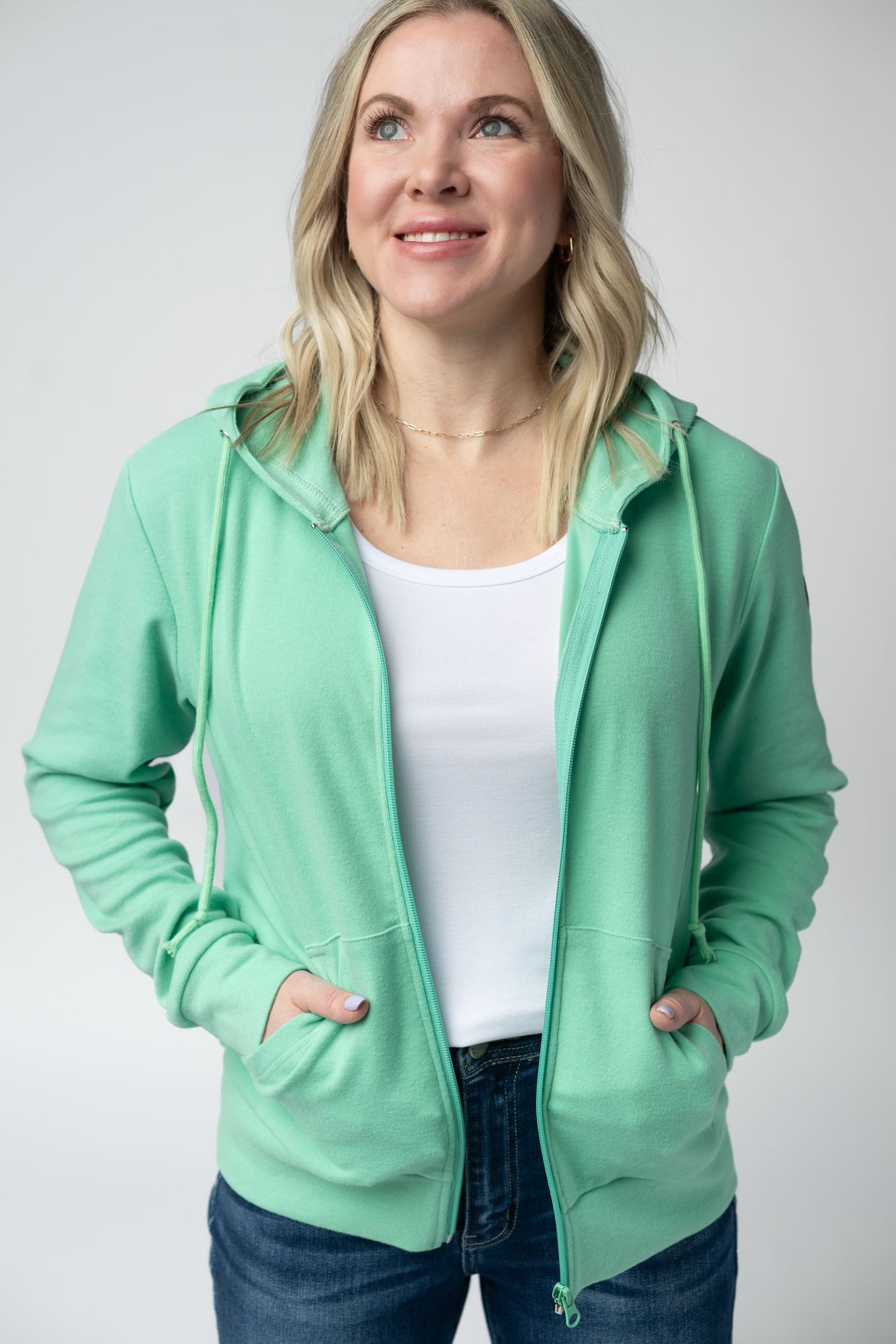 IN STOCK Fullzip Hoodie - Aquamarine FINAL SALE