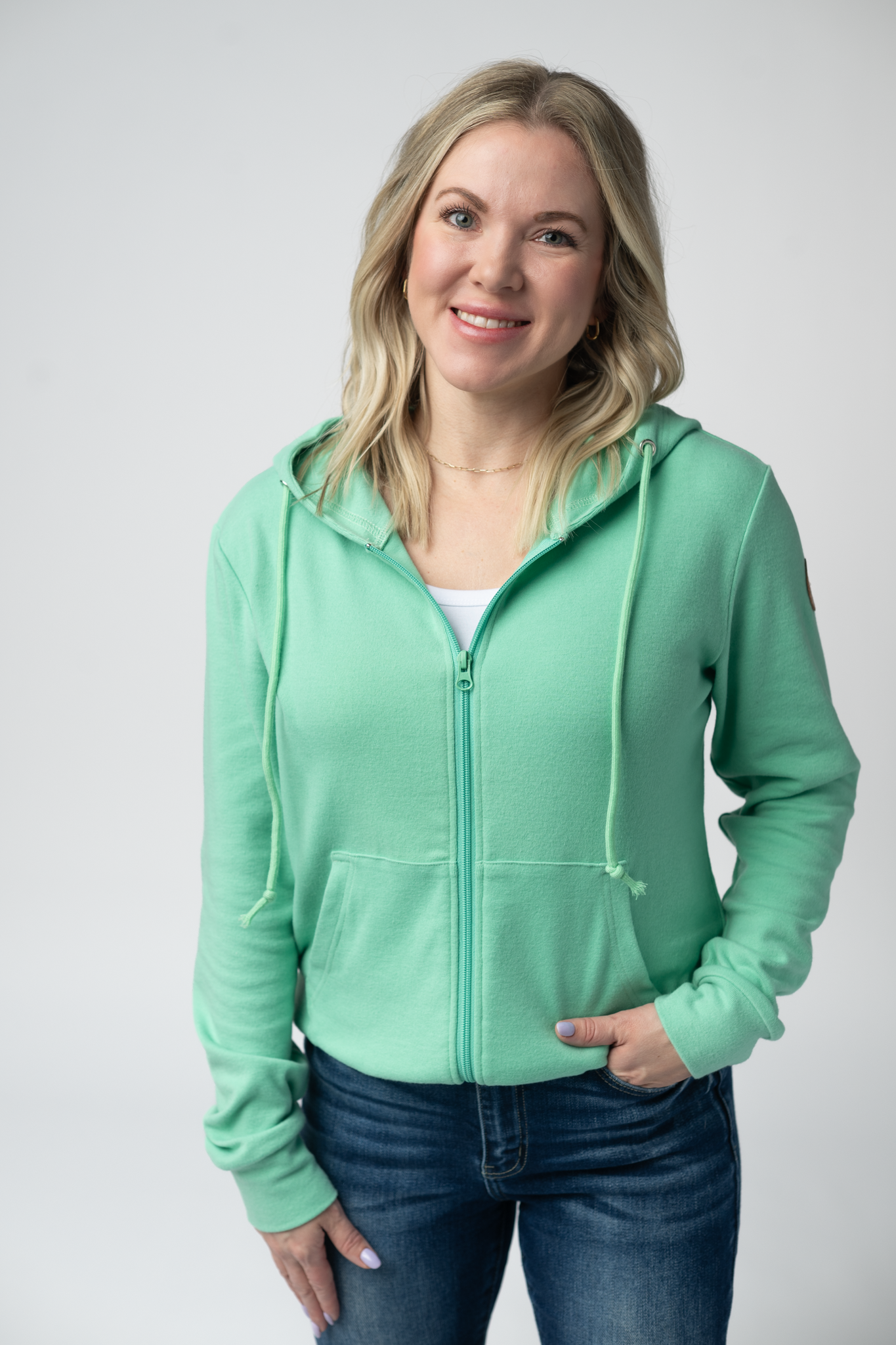 IN STOCK Fullzip Hoodie - Aquamarine FINAL SALE