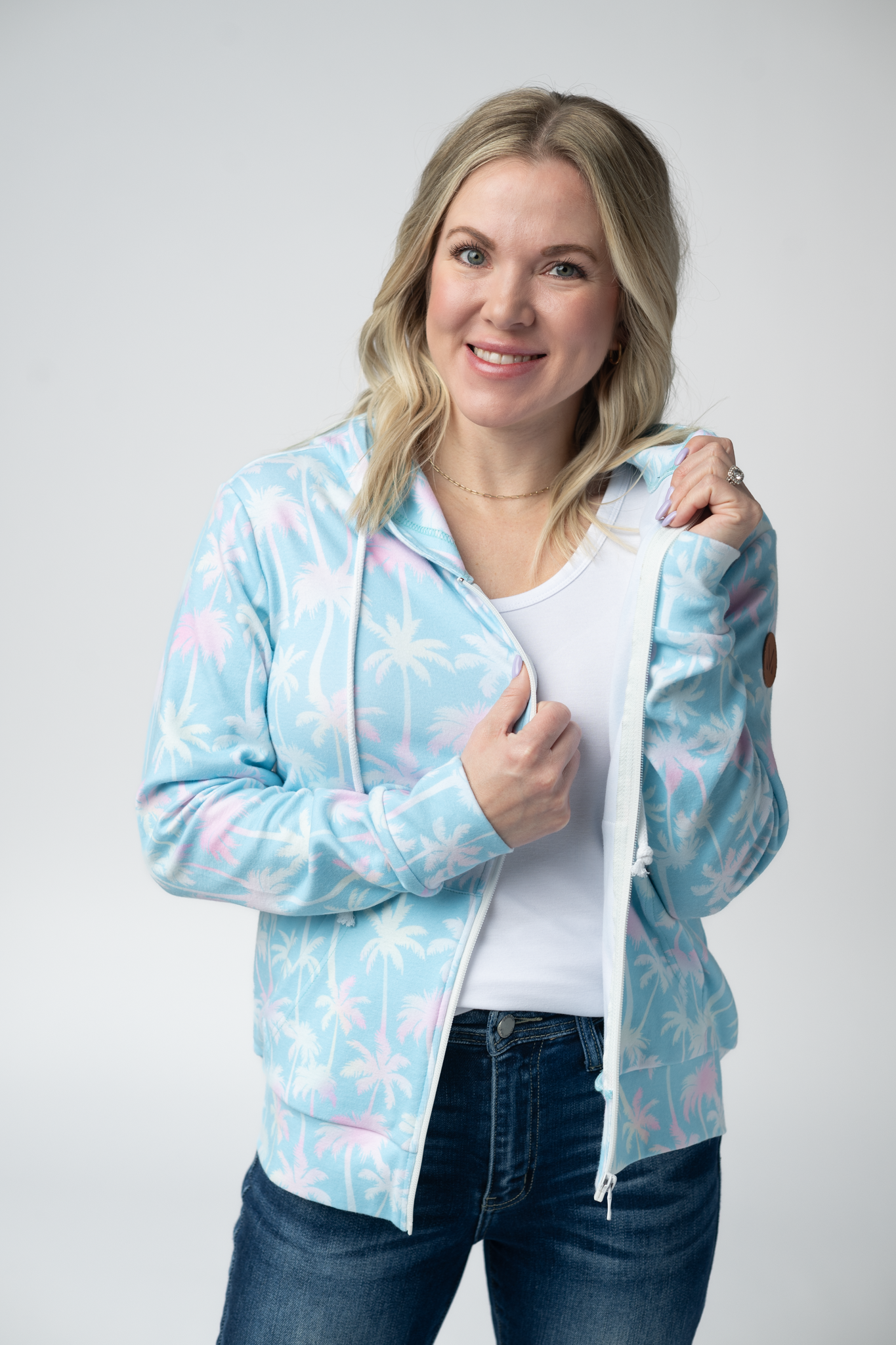 IN STOCK Fullzip Hoodie - Aqua Palm FINAL SALE