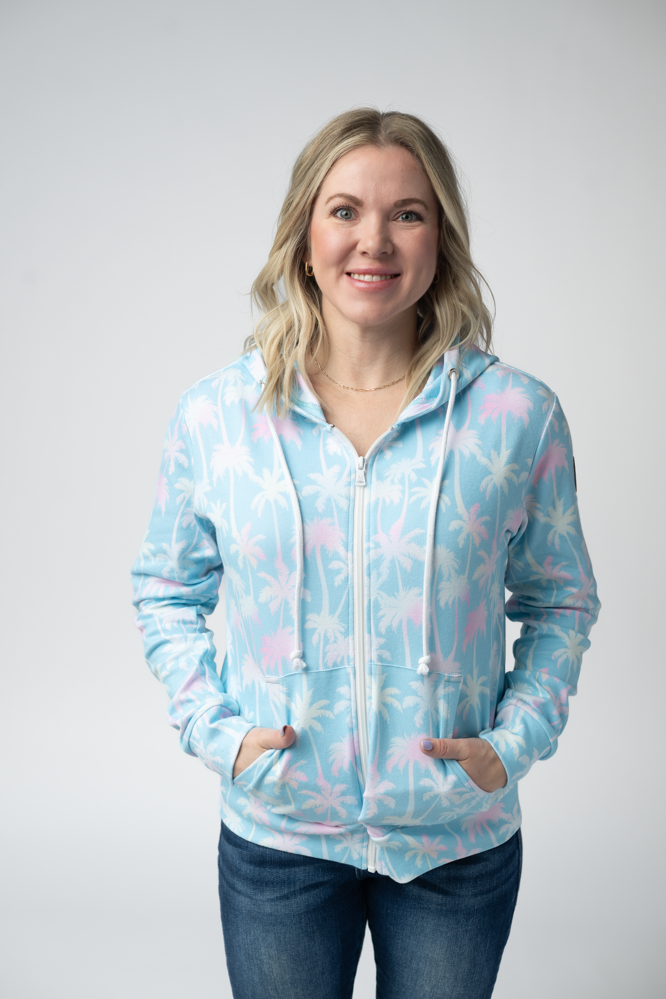 IN STOCK Fullzip Hoodie - Aqua Palm FINAL SALE
