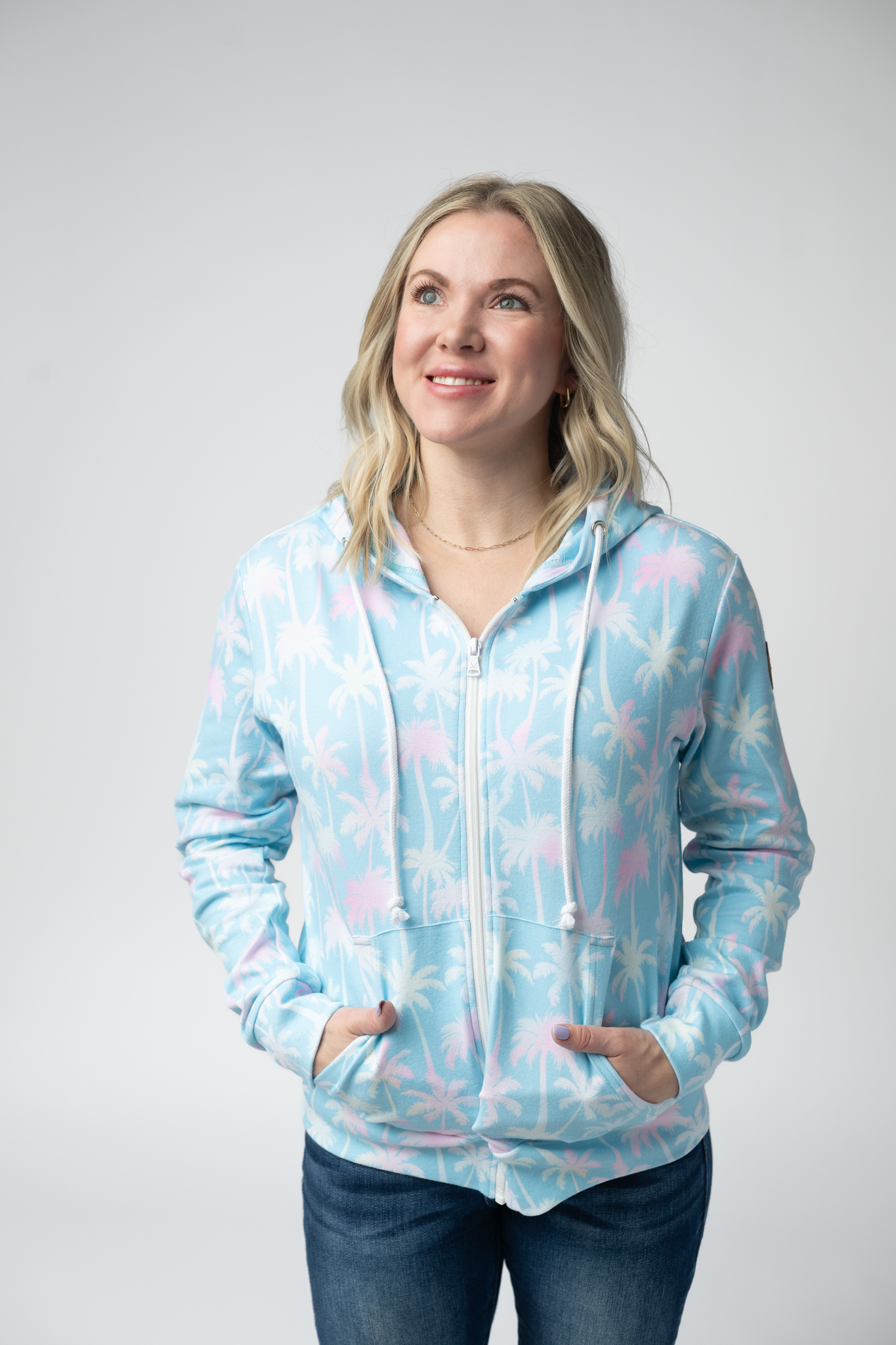 IN STOCK Fullzip Hoodie - Aqua Palm FINAL SALE