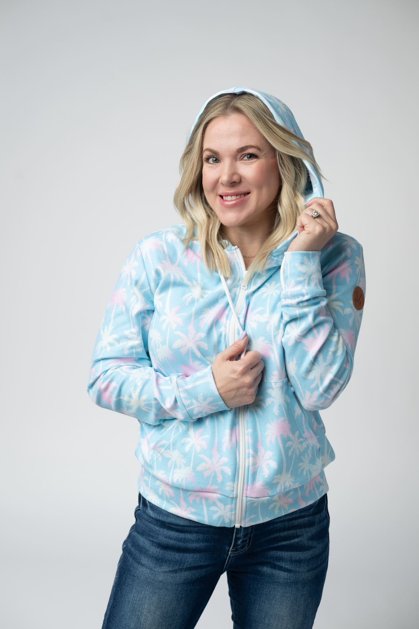 IN STOCK Fullzip Hoodie - Aqua Palm FINAL SALE