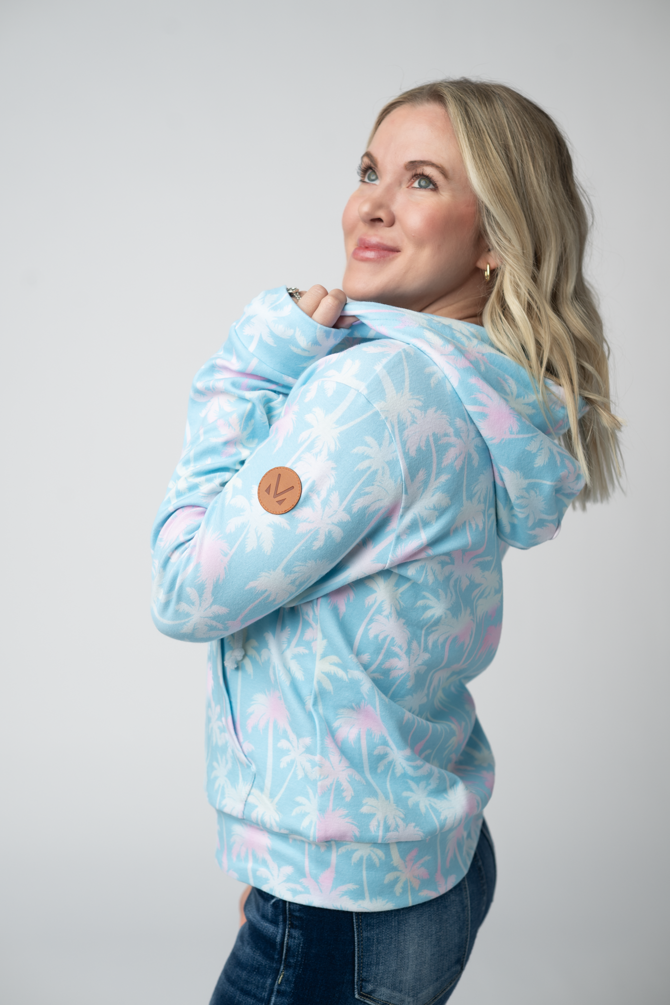 IN STOCK Fullzip Hoodie - Aqua Palm FINAL SALE