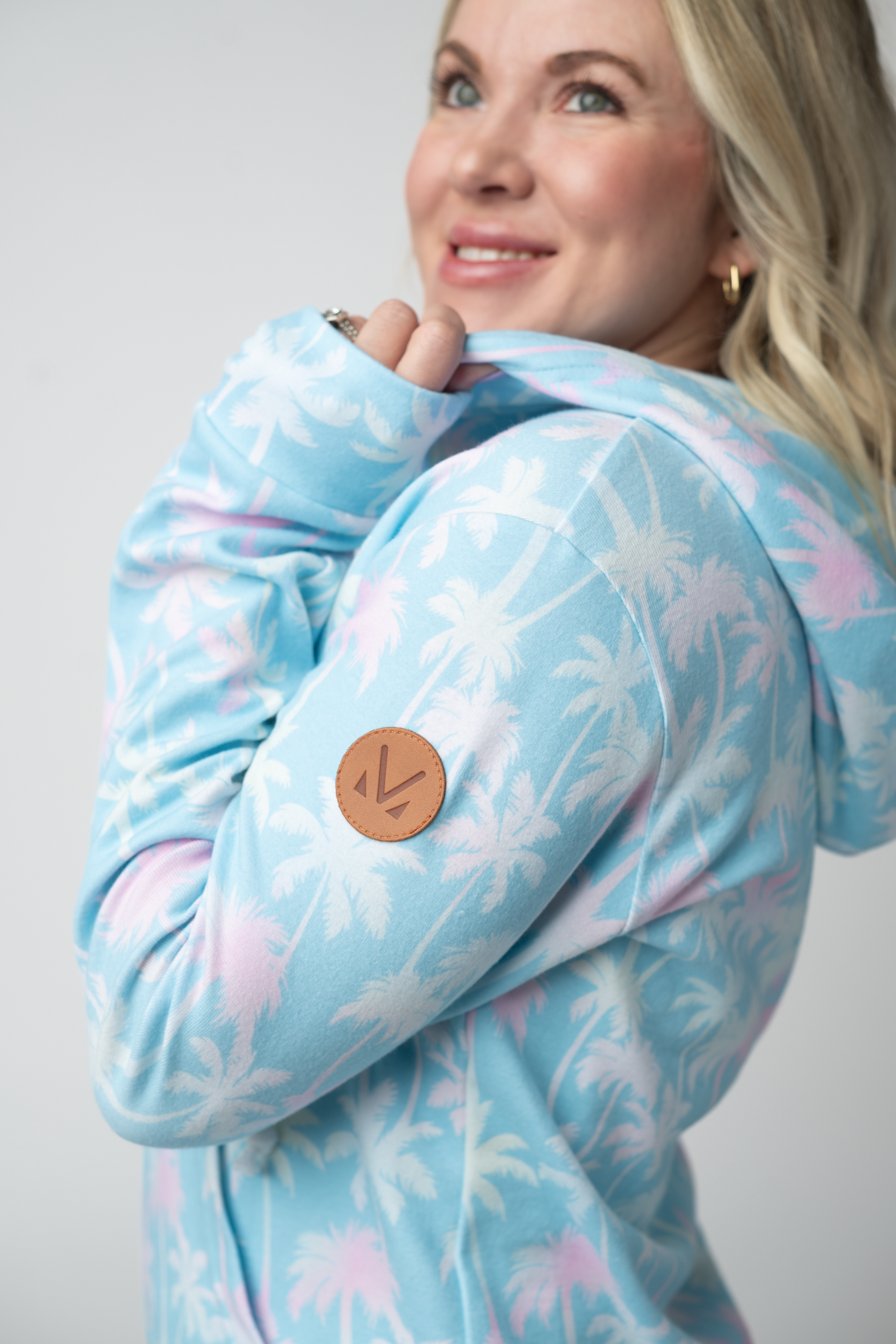 IN STOCK Fullzip Hoodie - Aqua Palm FINAL SALE