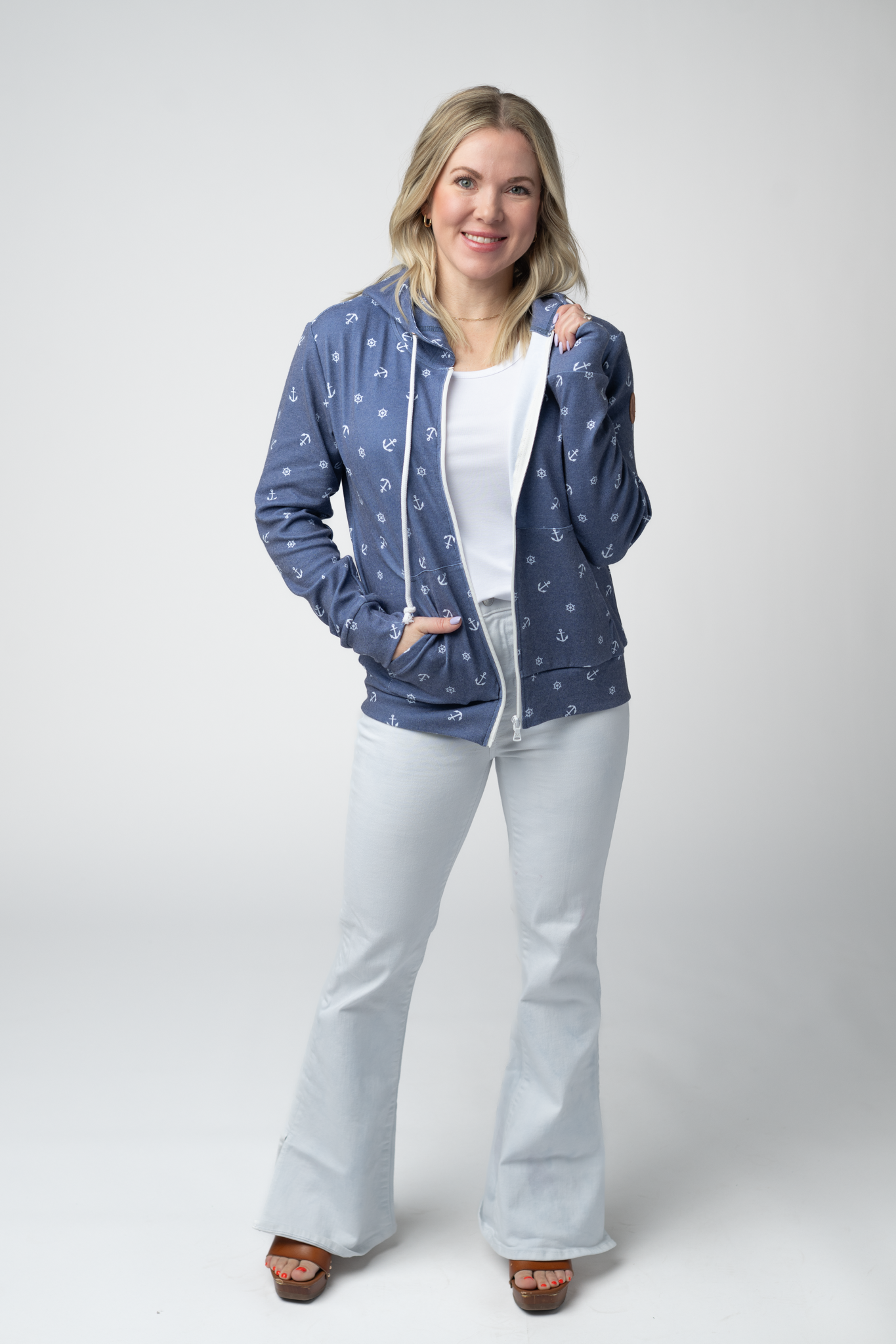 IN STOCK Fullzip Hoodie - Nautical Navy FINAL SALE