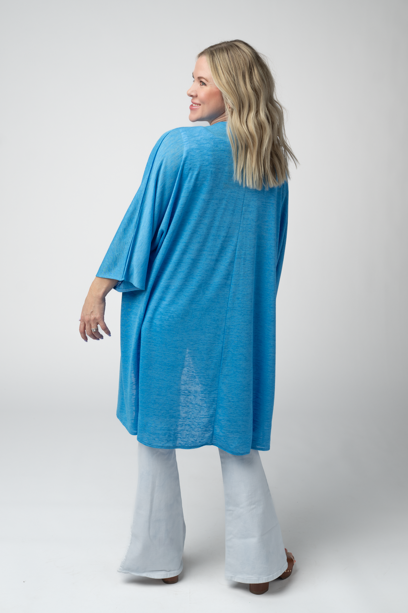 IN STOCK Ellie Cover-Up Kimono - Light Blue FINAL SALE
