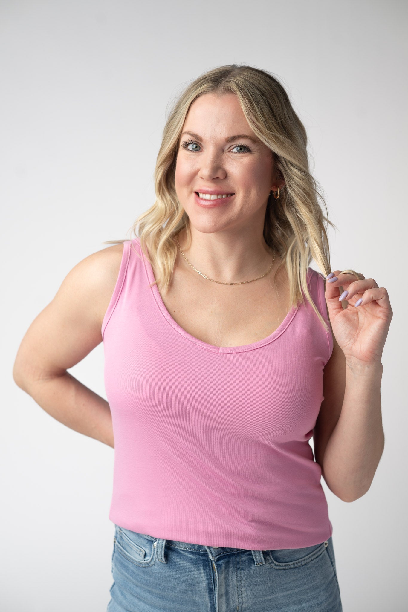 IN STOCK Kennedy Tank - Pink FINAL SALE