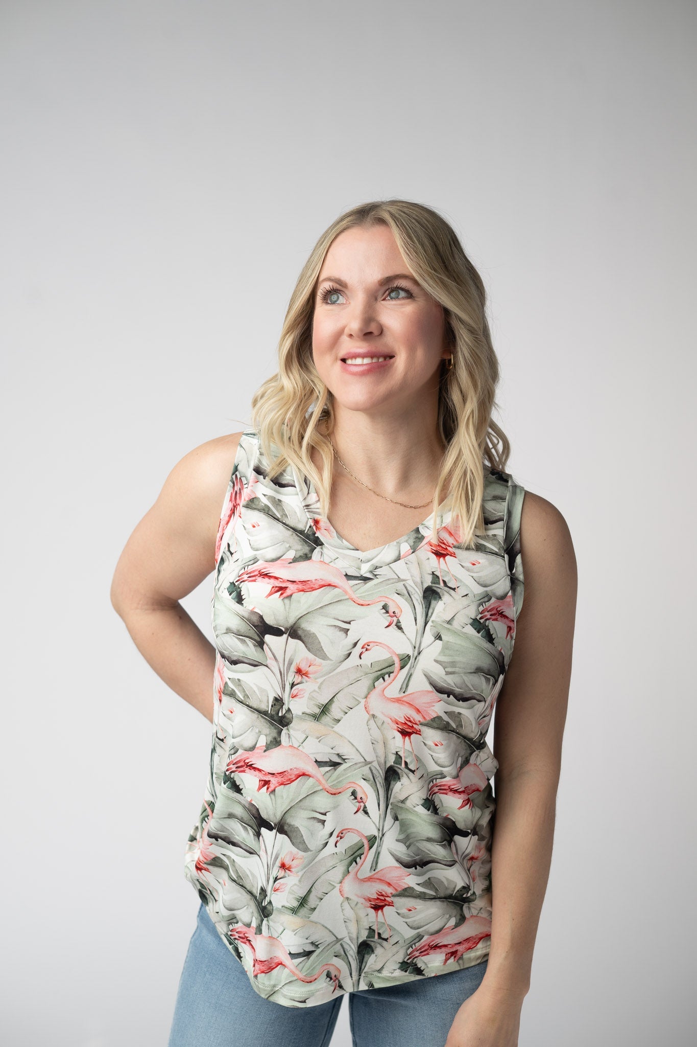 IN STOCK Noelle Tank - Flamingos FINAL SALE
