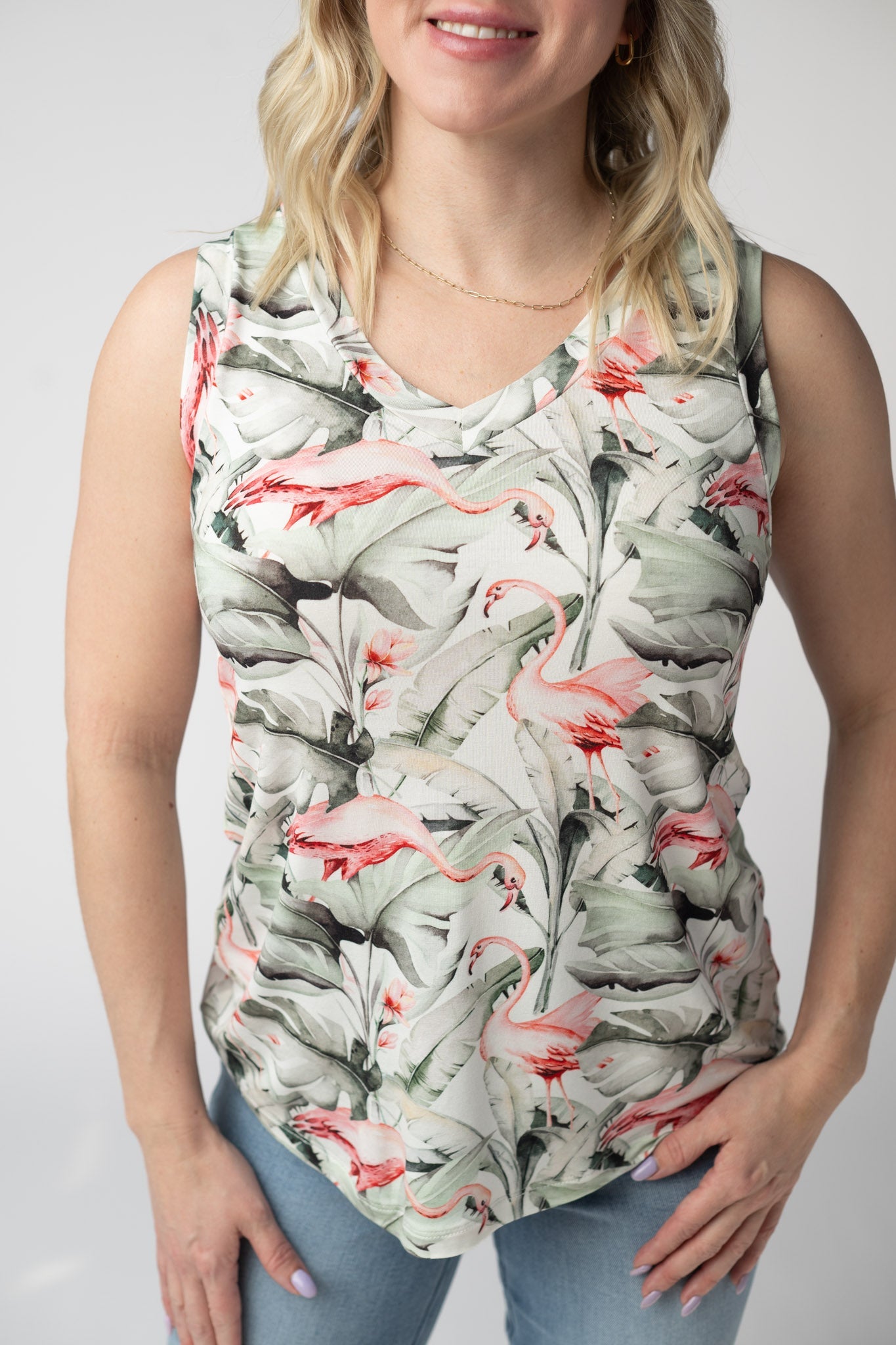 IN STOCK Noelle Tank - Flamingos FINAL SALE