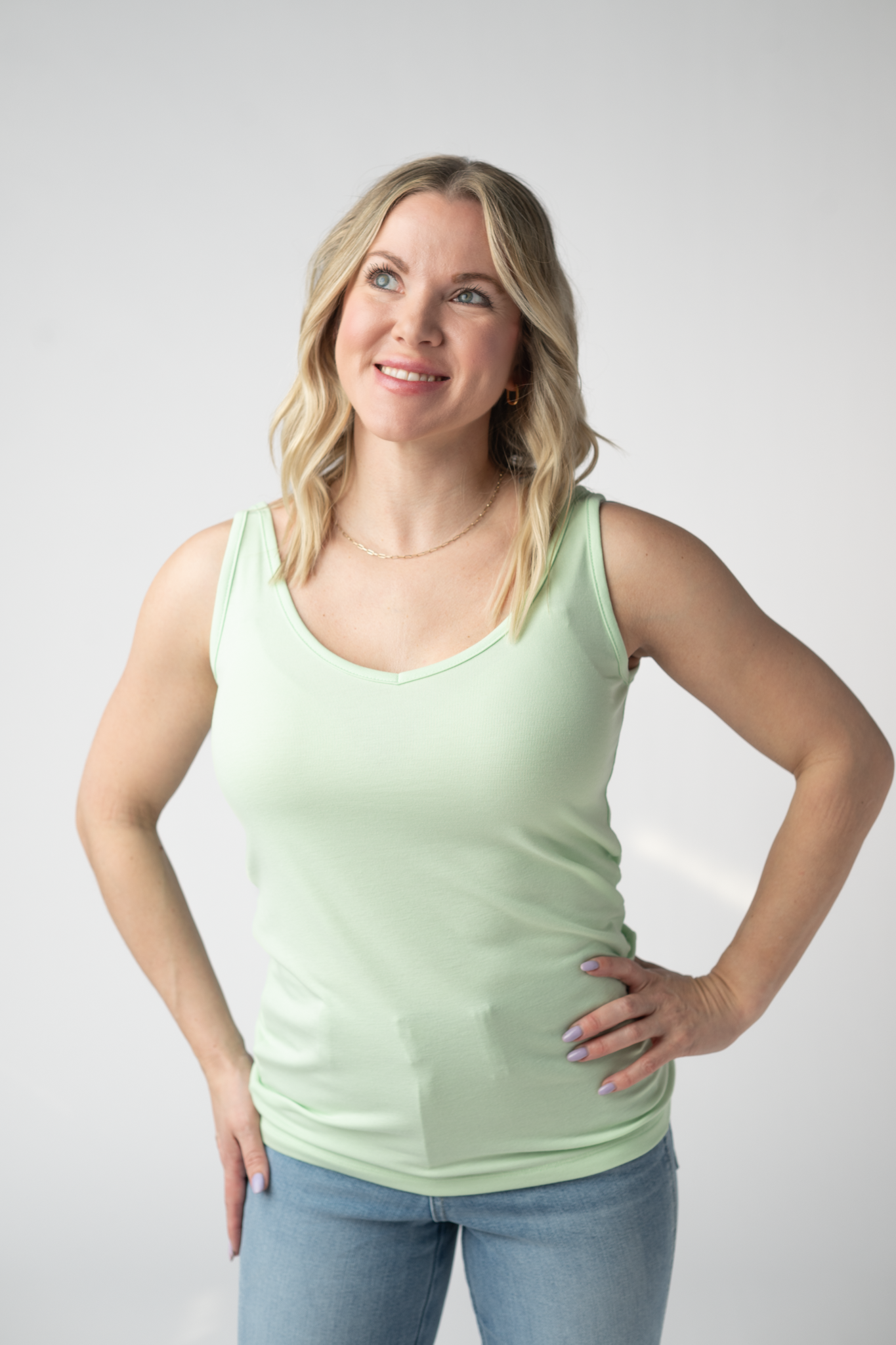 IN STOCK Kennedy Tank - Lime FINAL SALE