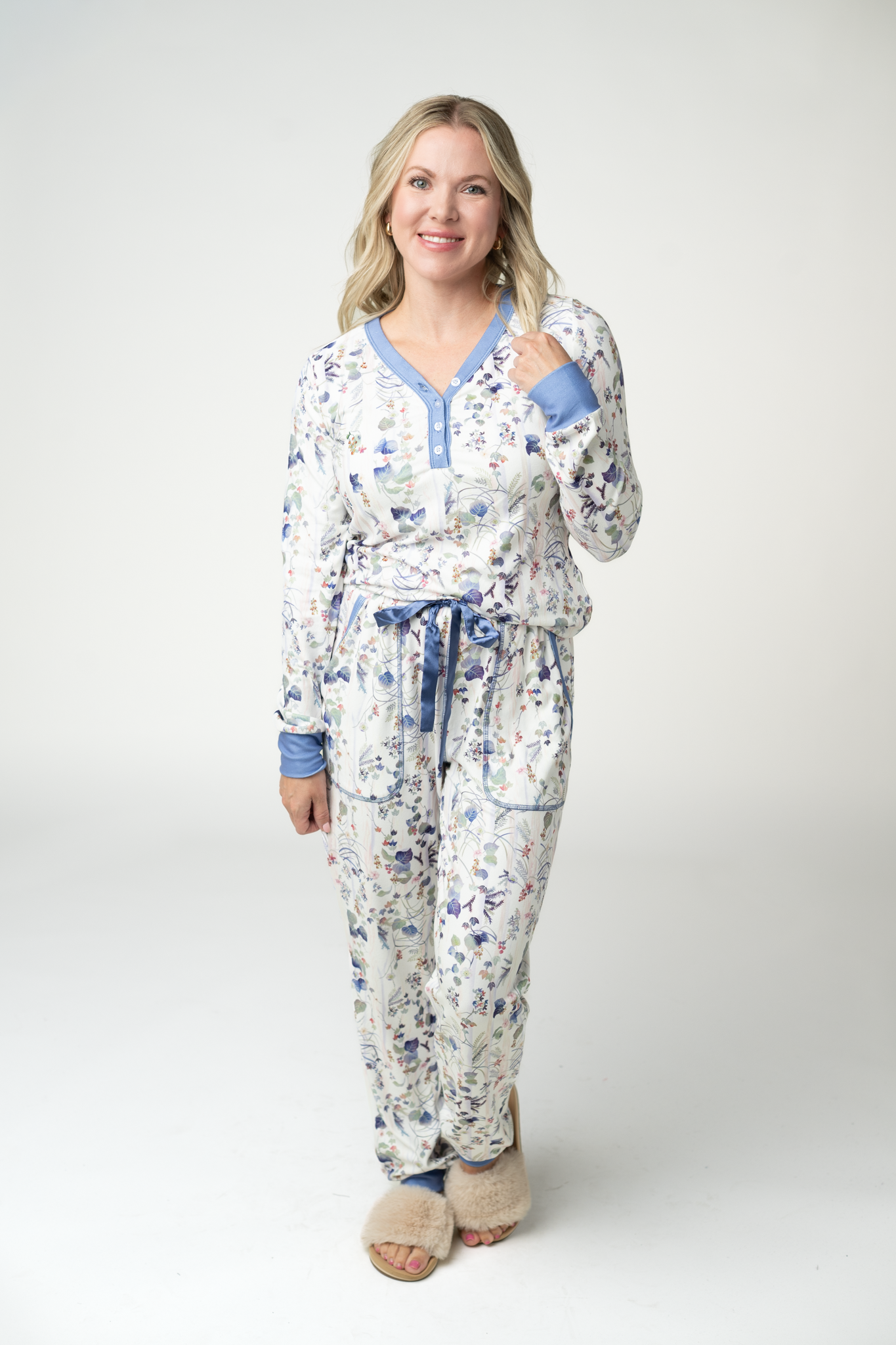 IN STOCK Cozy Pajama Set - Olive Meadow