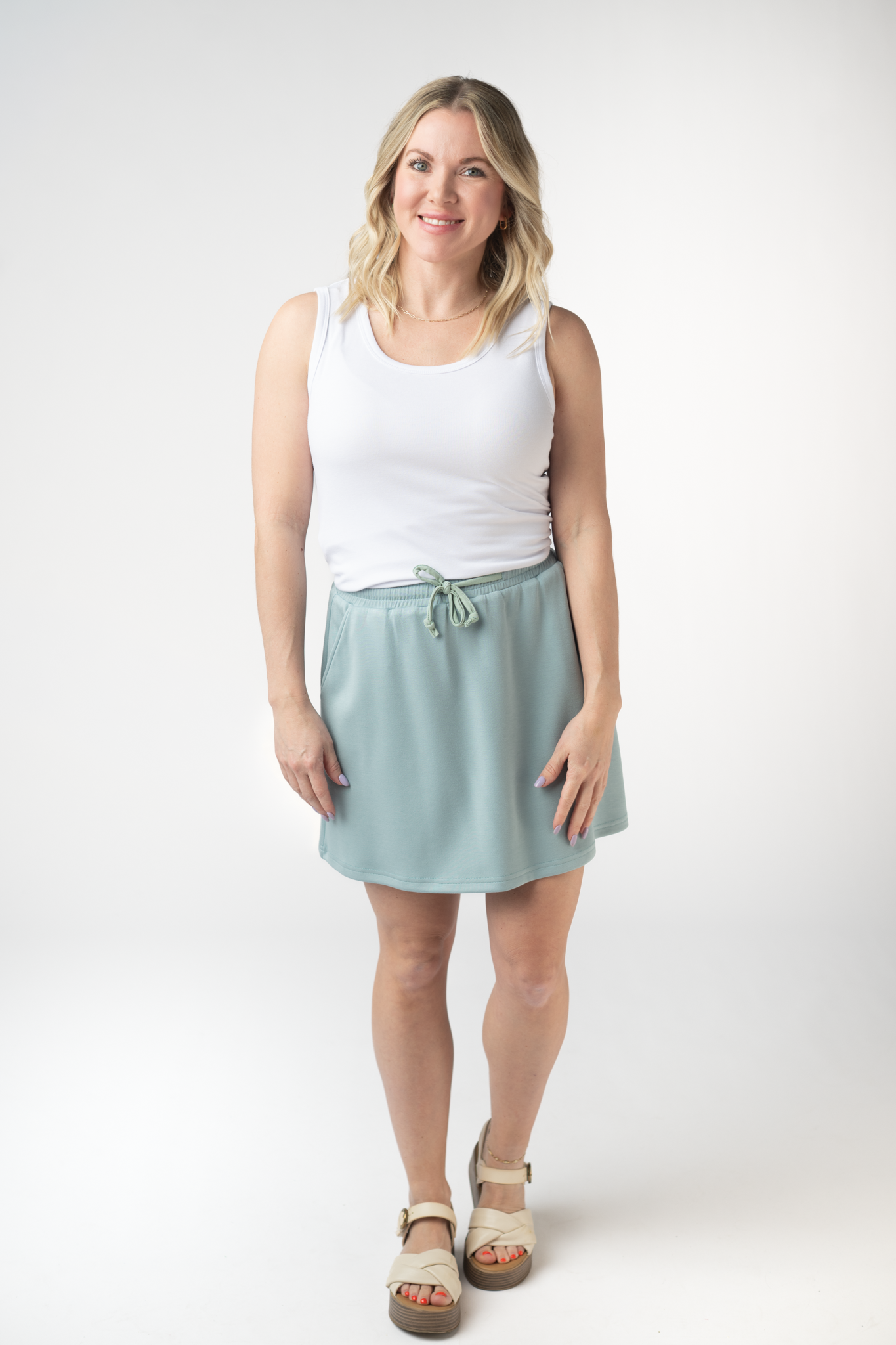 IN STOCK Serena Luxe Skort - Ocean Blue FINAL SALE