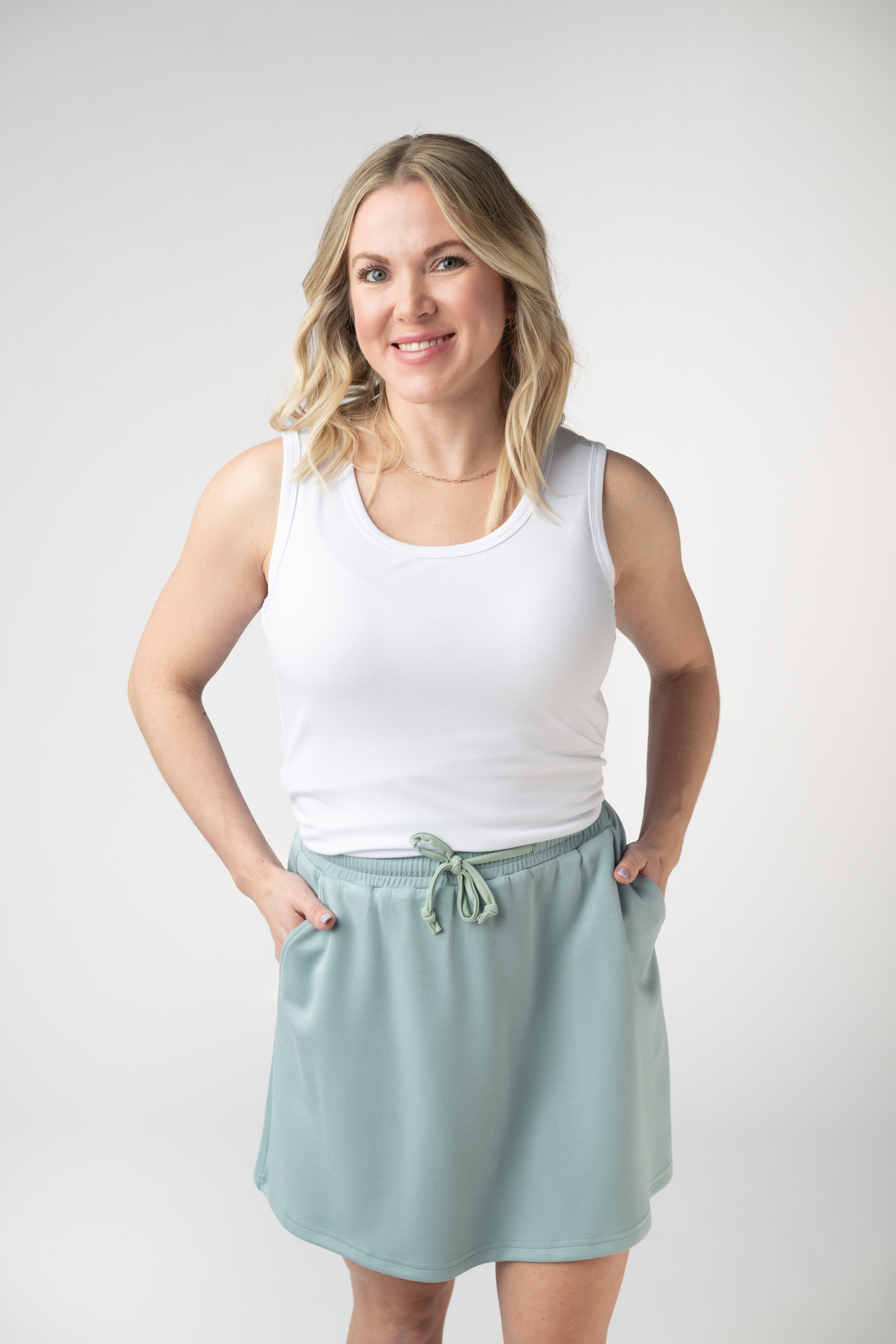 IN STOCK Serena Luxe Skort - Ocean Blue FINAL SALE