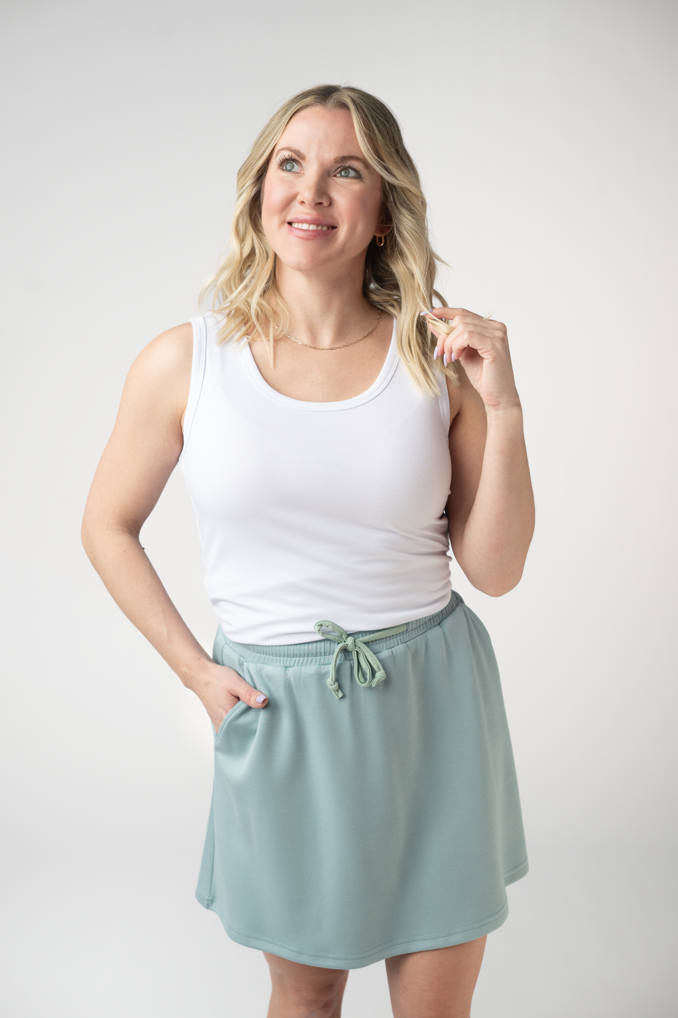 IN STOCK Serena Luxe Skort - Ocean Blue FINAL SALE