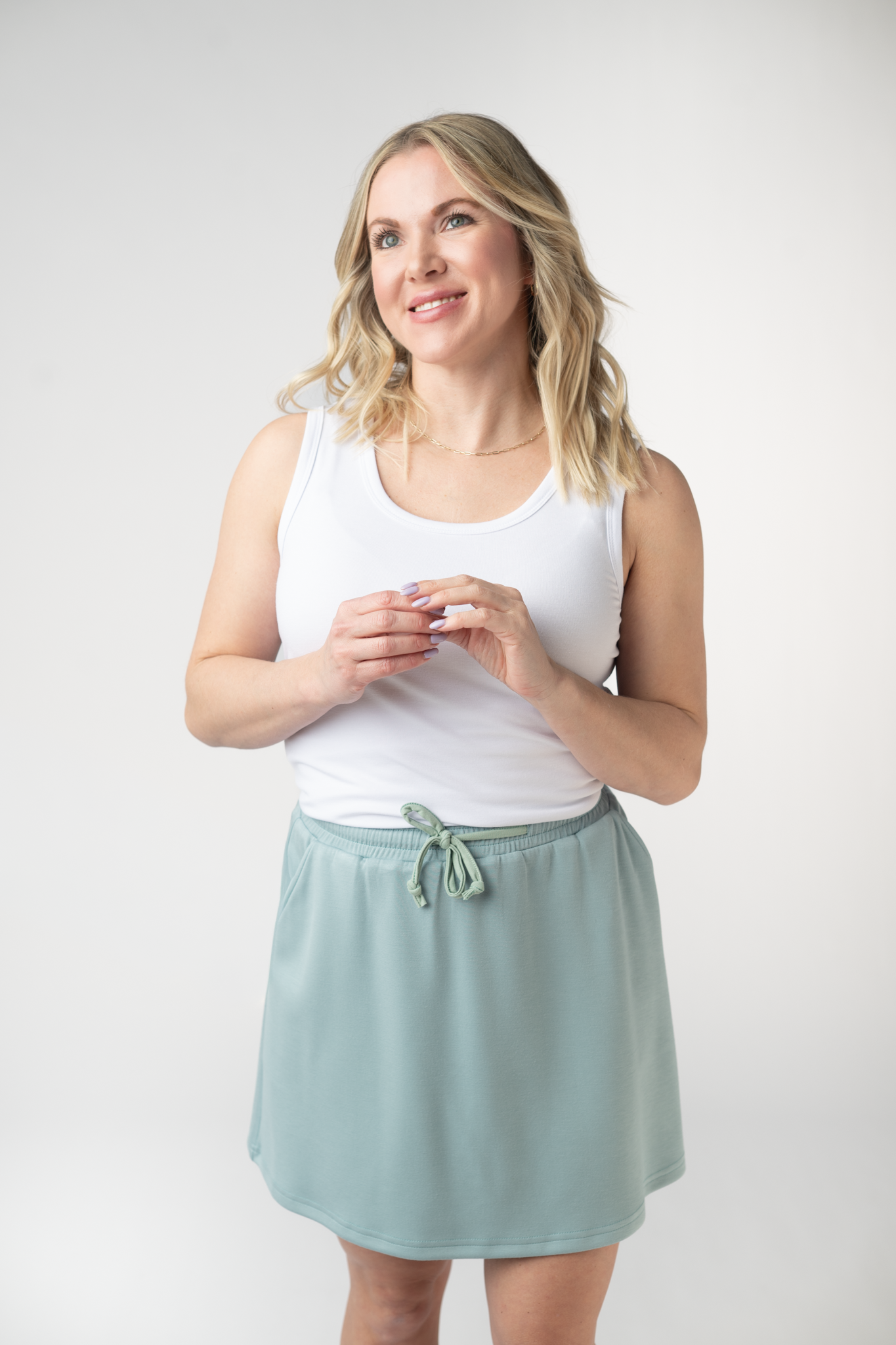 IN STOCK Serena Luxe Skort - Ocean Blue FINAL SALE