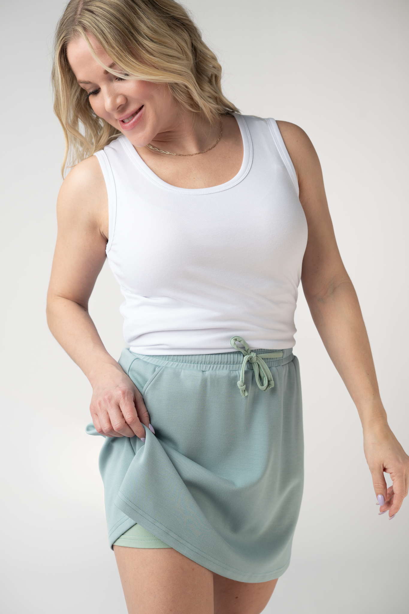 IN STOCK Serena Luxe Skort - Ocean Blue FINAL SALE