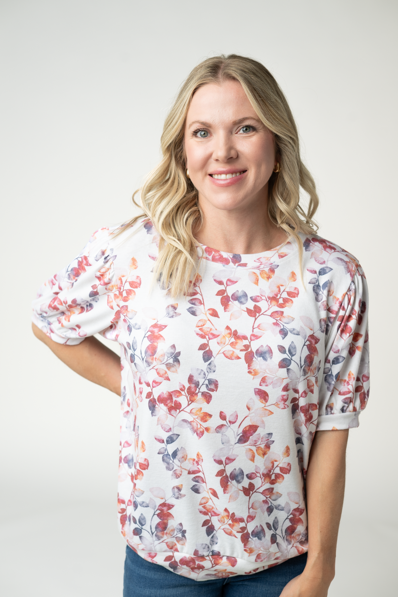 IN STOCK Katie Cozy Top - Autumn Watercolor