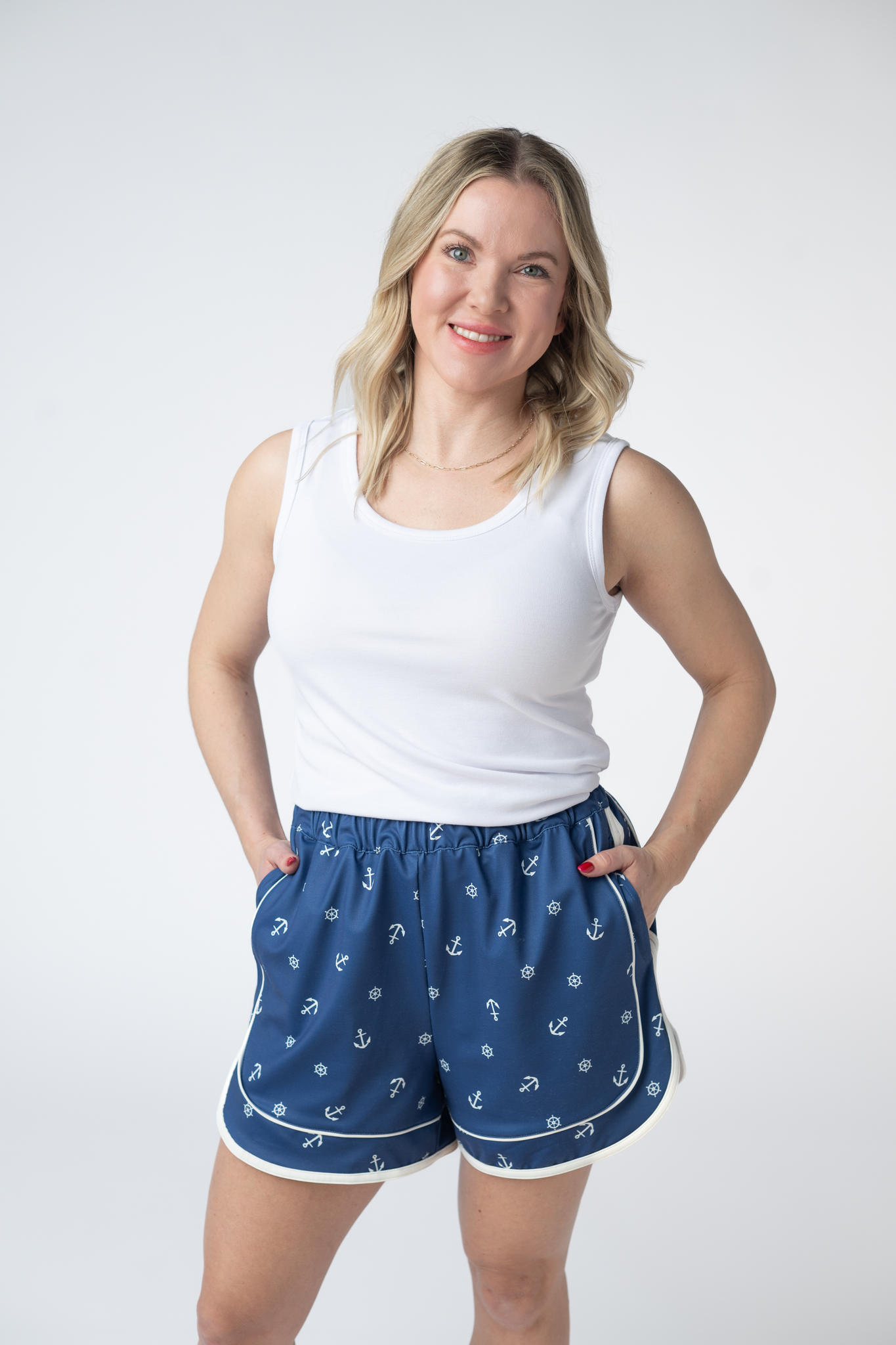 IN STOCK Dolphin Shorts - Nautical Navy FINAL SALE