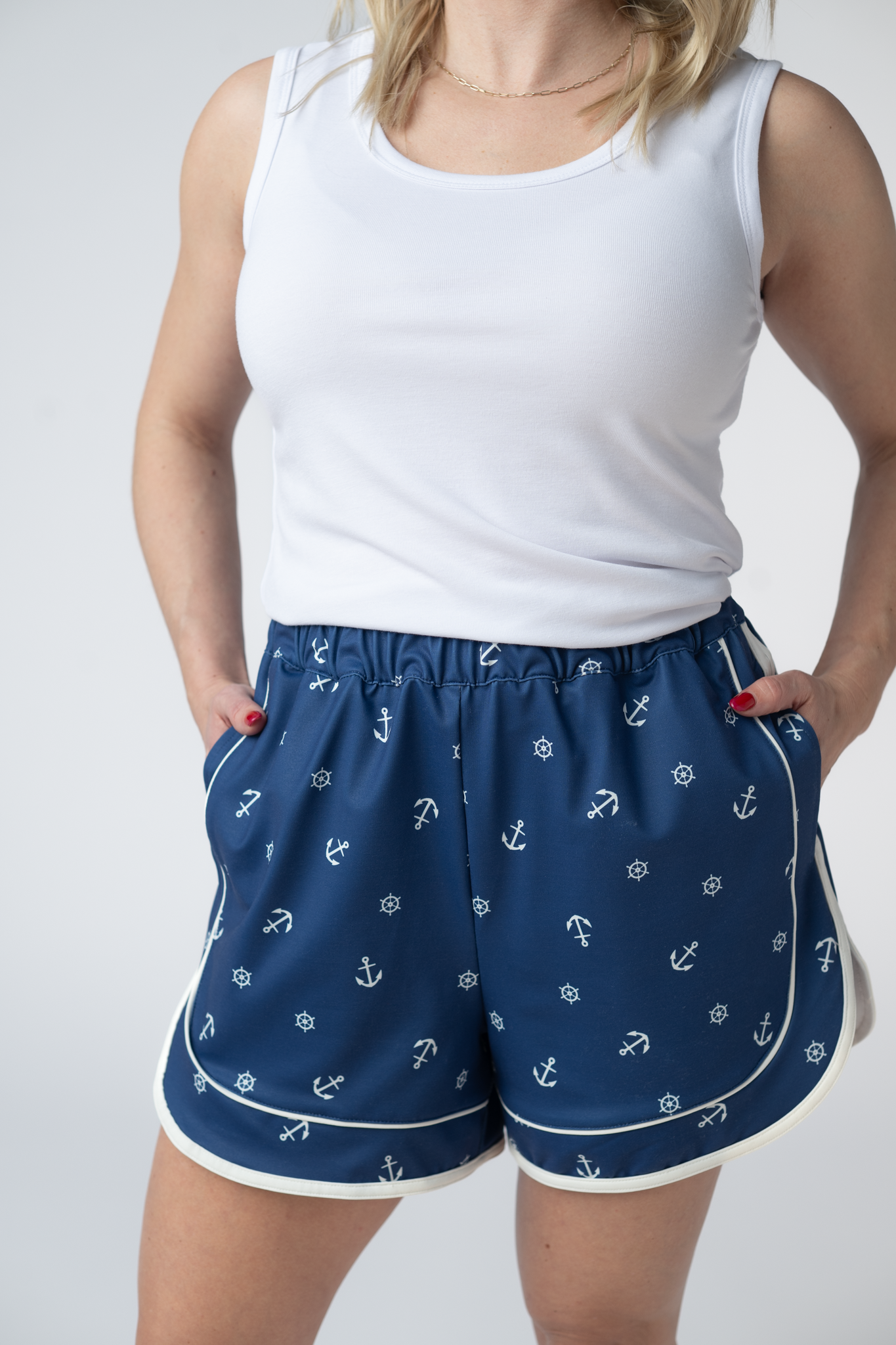 IN STOCK Dolphin Shorts - Nautical Navy FINAL SALE
