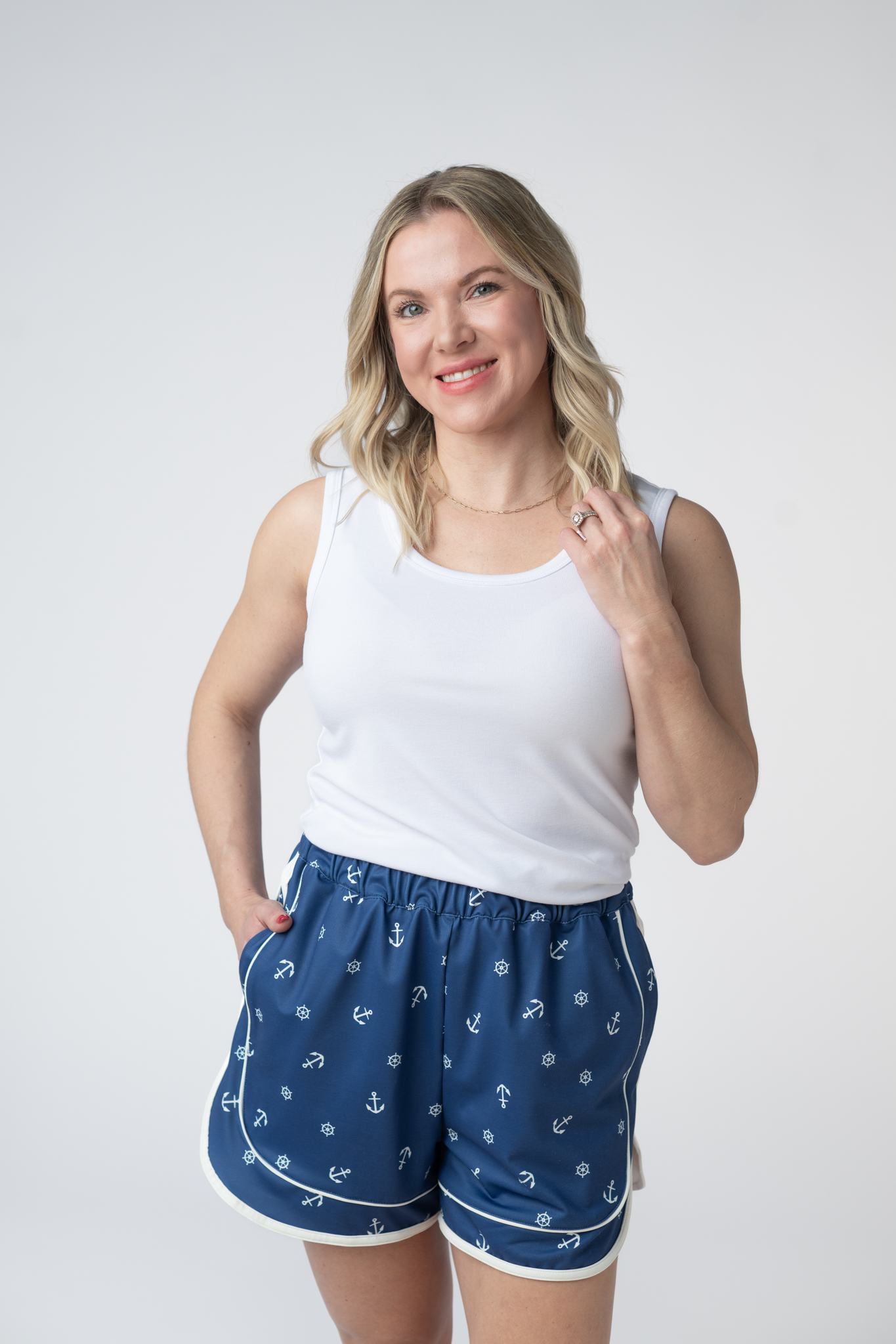 IN STOCK Dolphin Shorts - Nautical Navy FINAL SALE