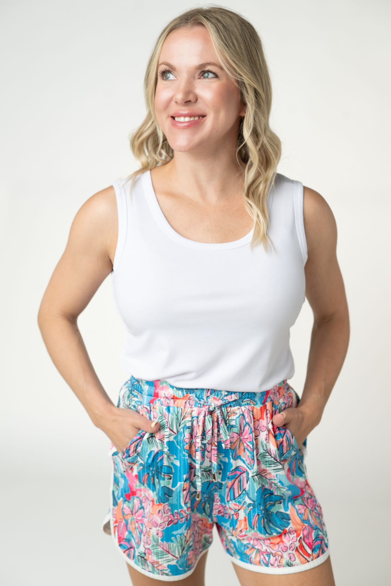 IN STOCK Nova Summer Shorts - Tropical Palm FINAL SALE