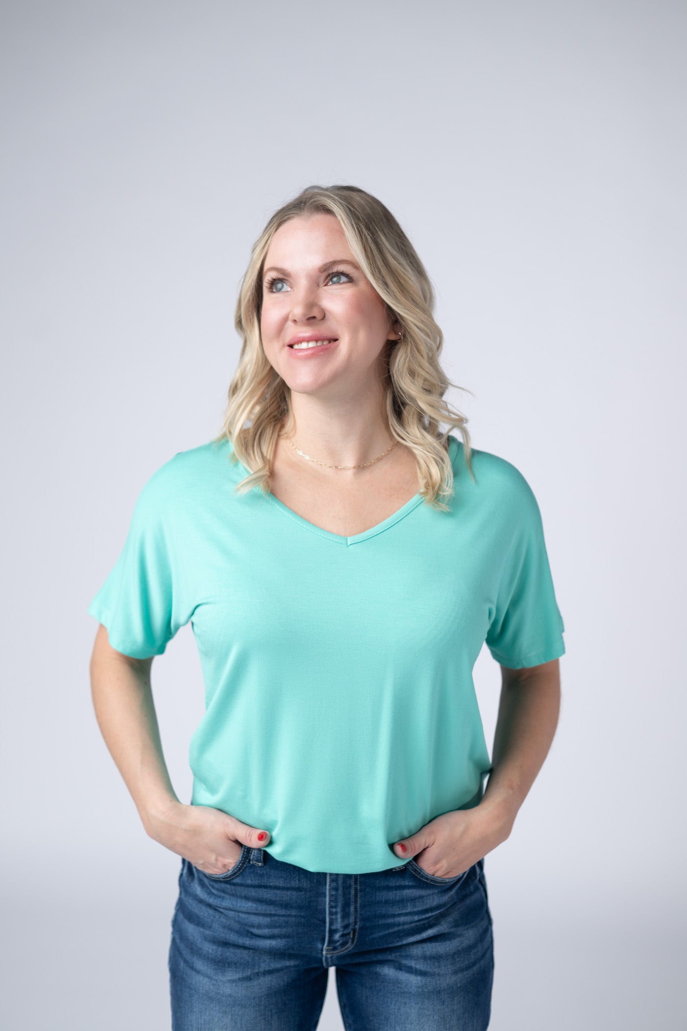 IN STOCK Chloe Cozy Top - Turquoise FINAL SALE