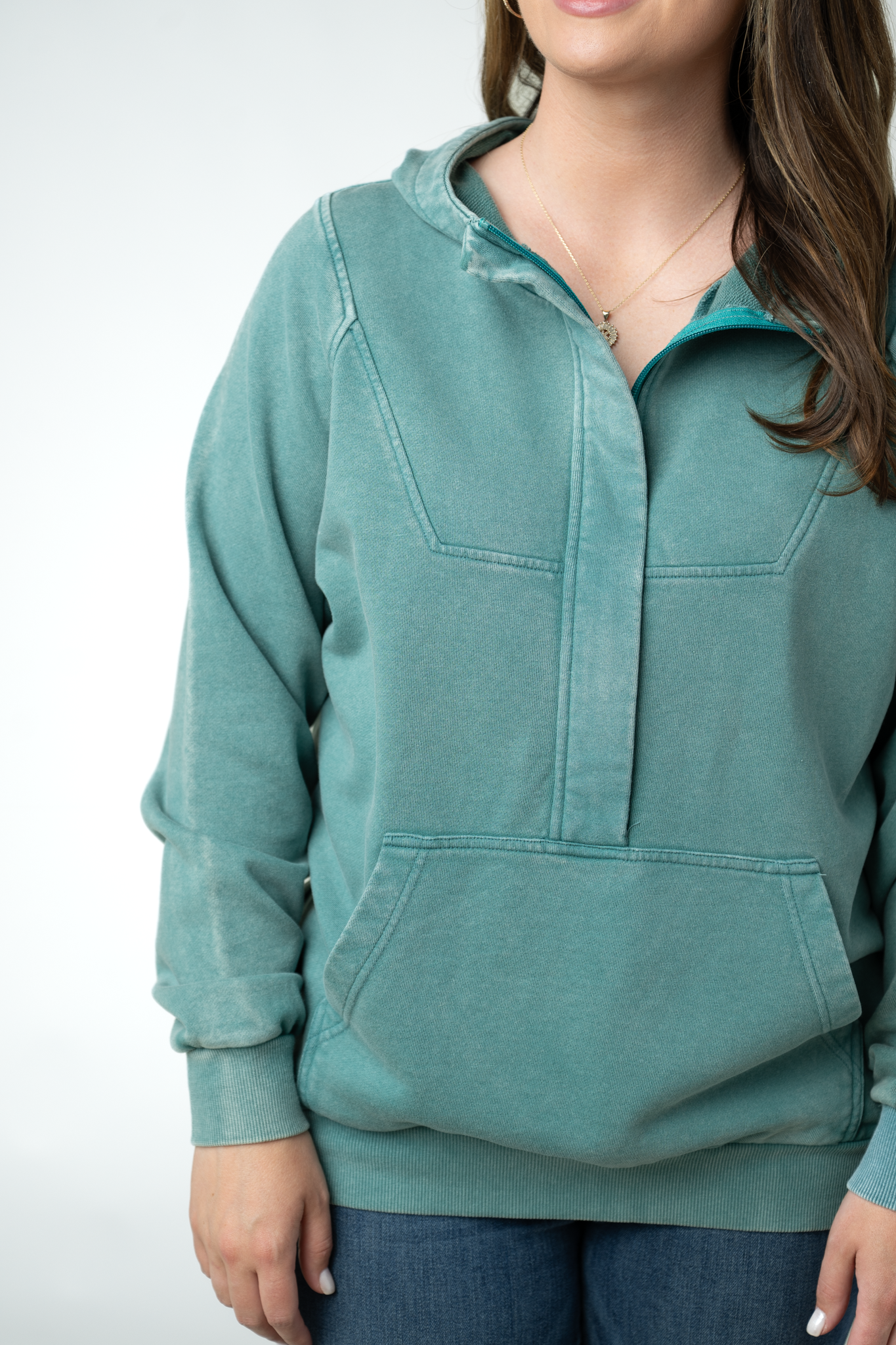 IN STOCK Ryker Vintage Wash Hoodie- Teal