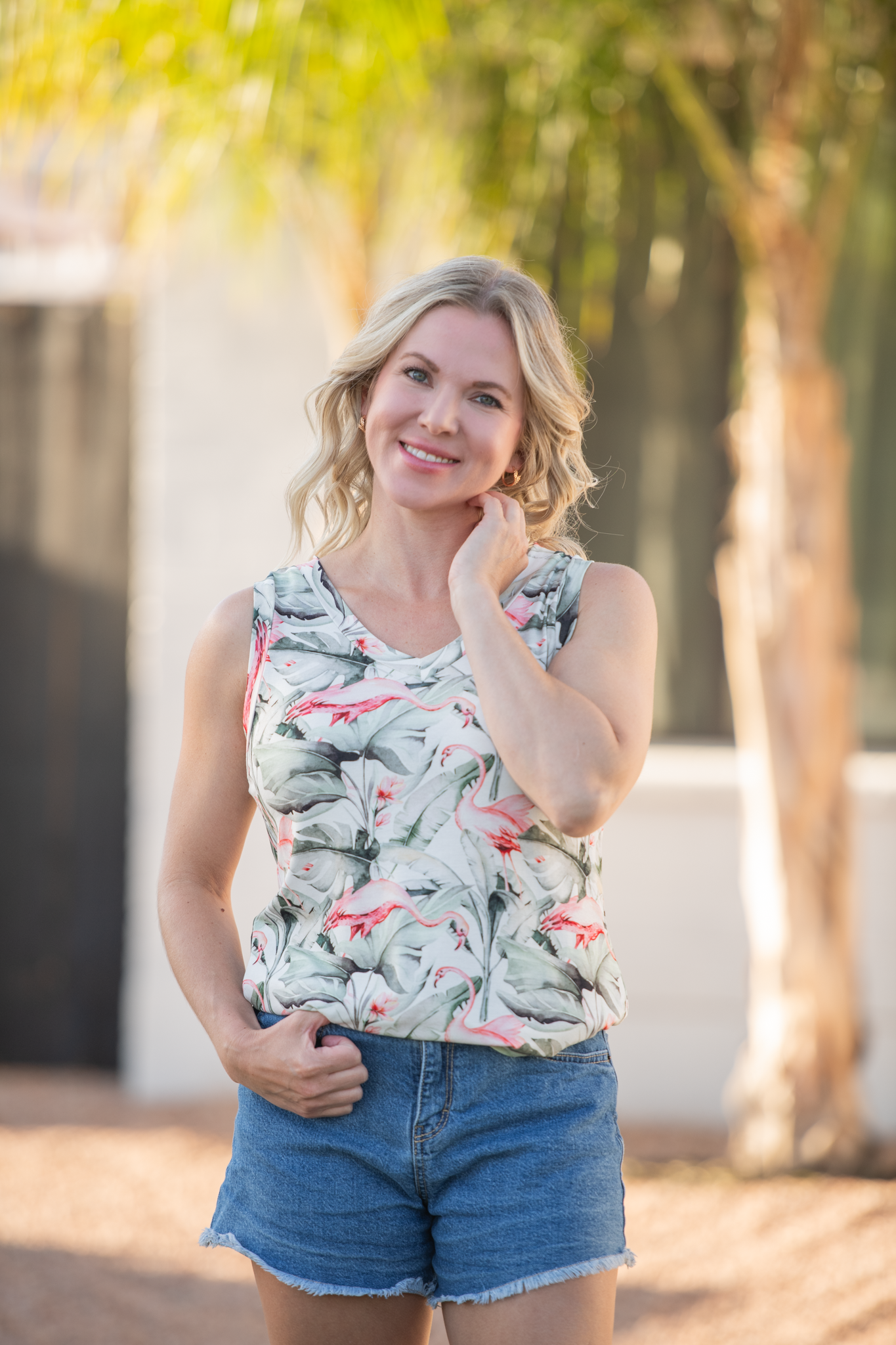 IN STOCK Noelle Tank - Flamingos FINAL SALE