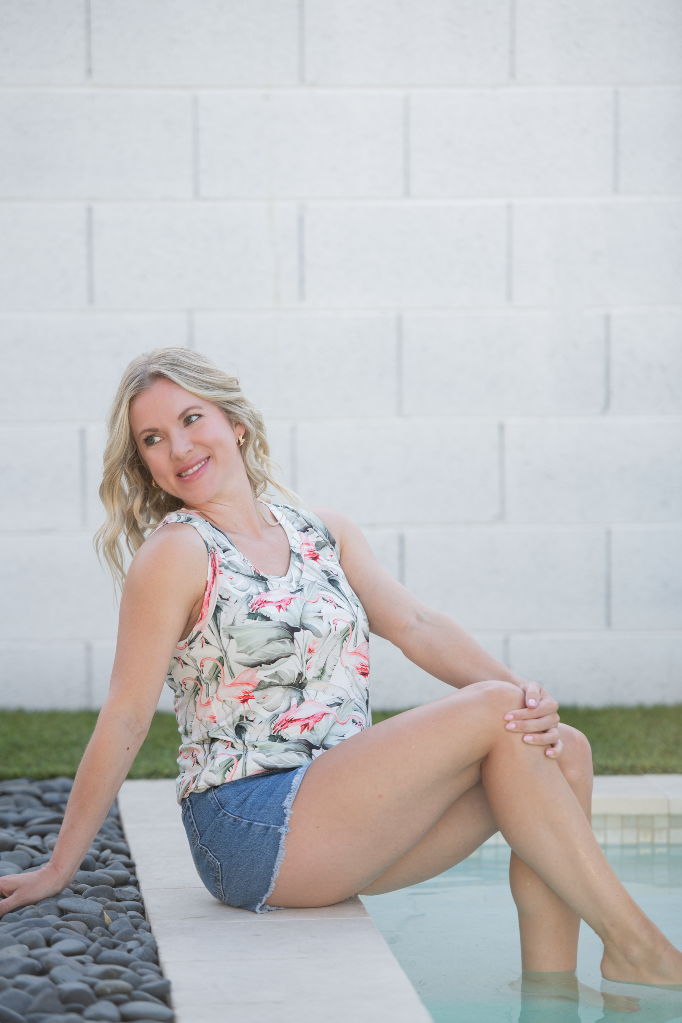 IN STOCK Noelle Tank - Flamingos FINAL SALE