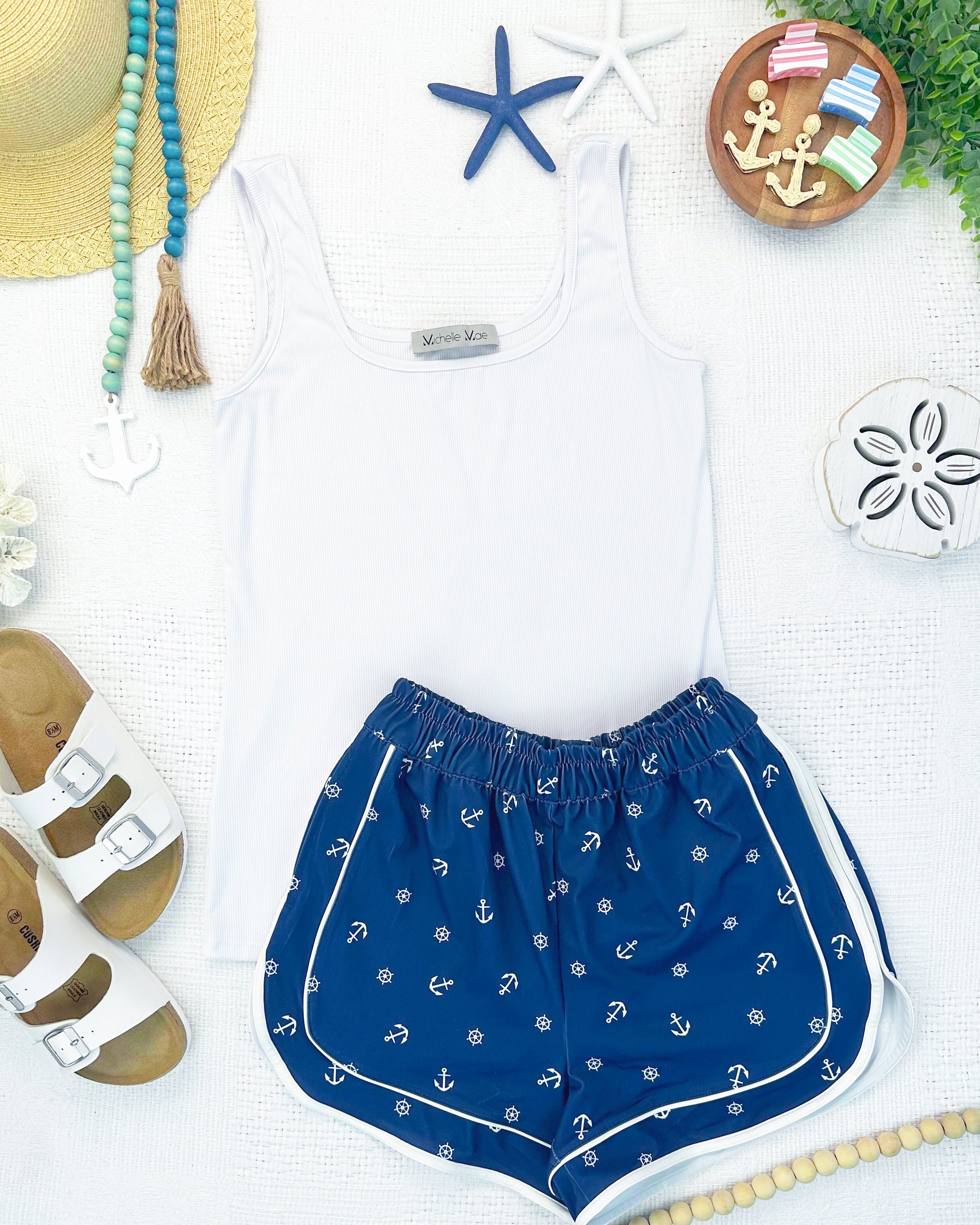IN STOCK Dolphin Shorts - Nautical Navy FINAL SALE