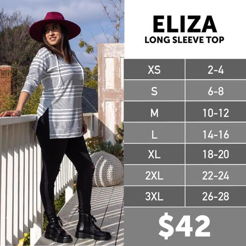 Eliza Size Chart