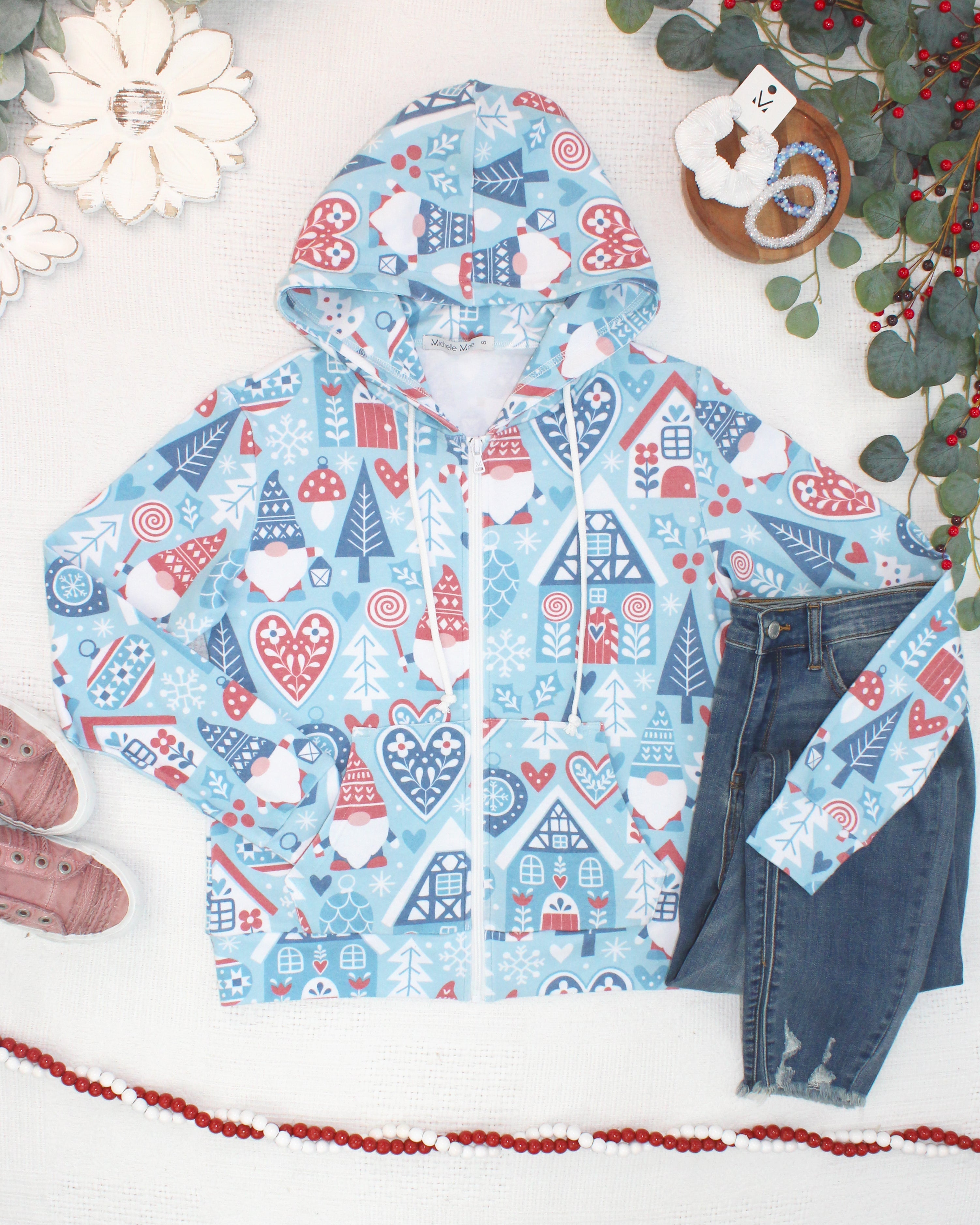 IN STOCK Fullzip Hoodie - Winter Gnome