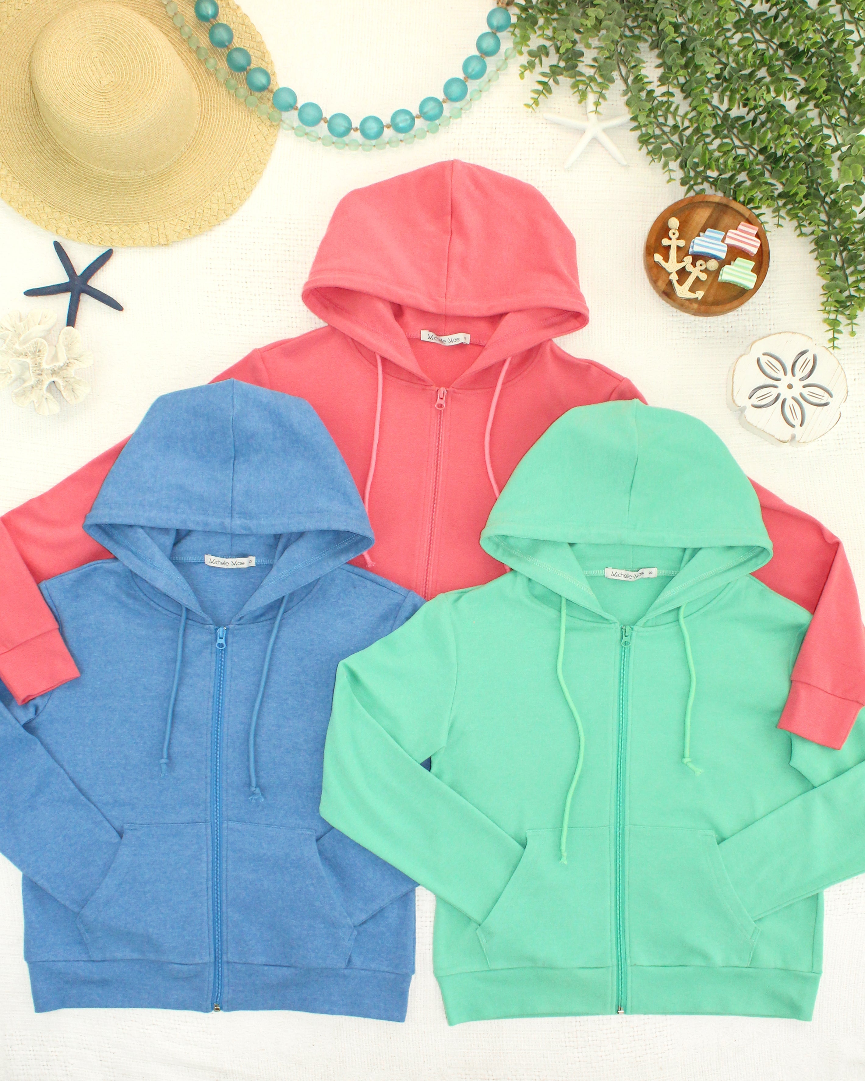 IN STOCK Fullzip Hoodie - Aquamarine FINAL SALE