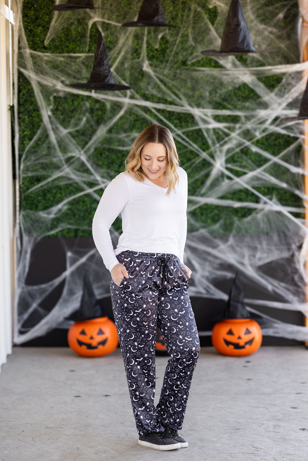 IN STOCK Lounge Pants - Midnight Bats FINAL SALE