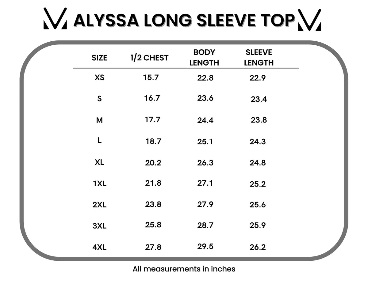 IN STOCK Alyssa Long Sleeve Top - Autumn Watercolor
