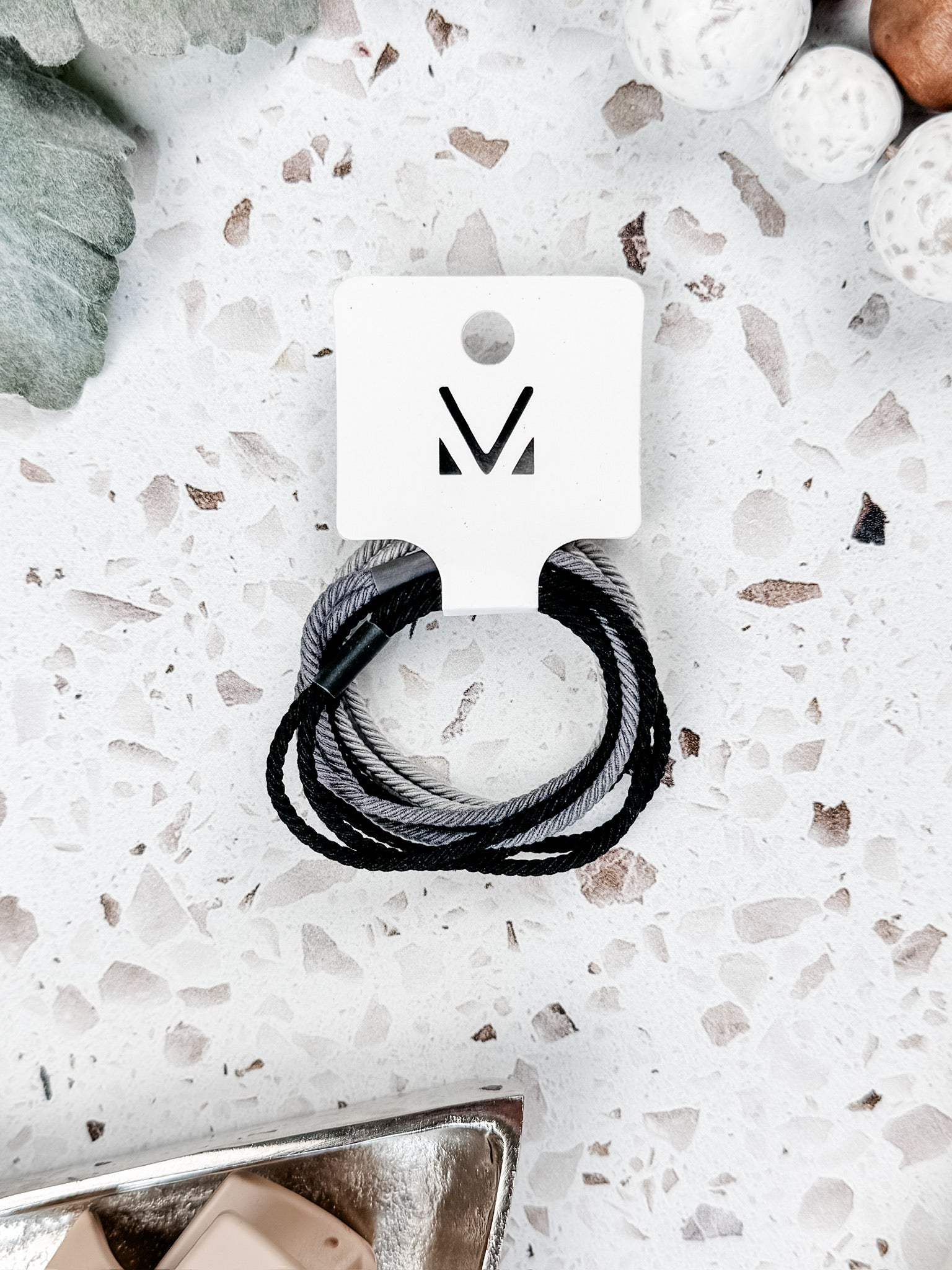 IN STOCK Black and Grey Hair Tie Sets FINAL SALE