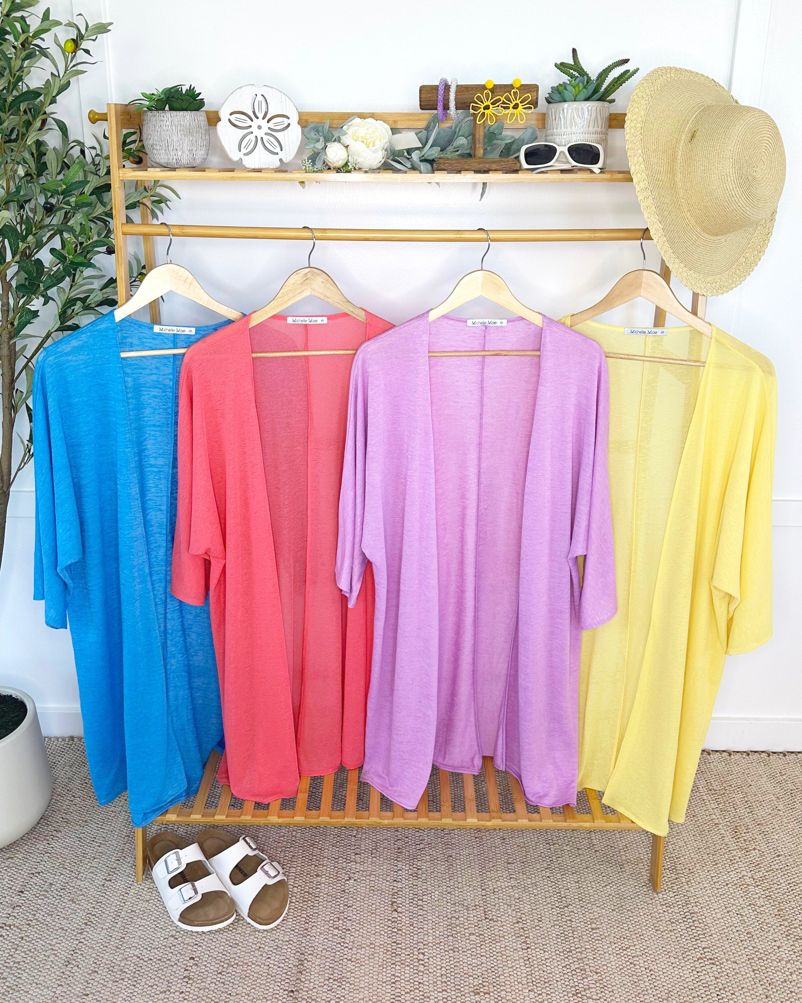 IN STOCK Ellie Cover-Up Kimono - Light Blue FINAL SALE