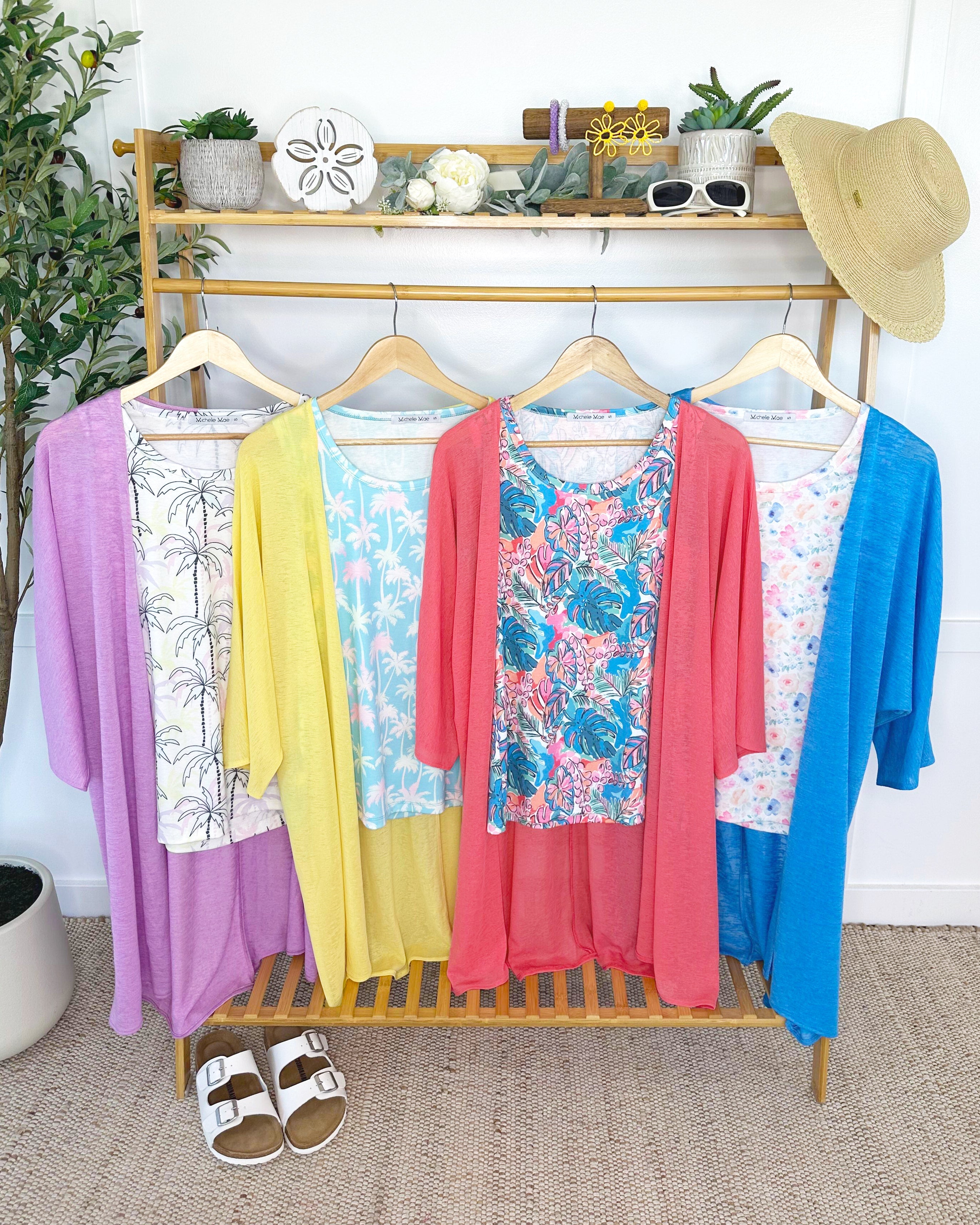 IN STOCK Ellie Cover-Up Kimono - Light Blue FINAL SALE